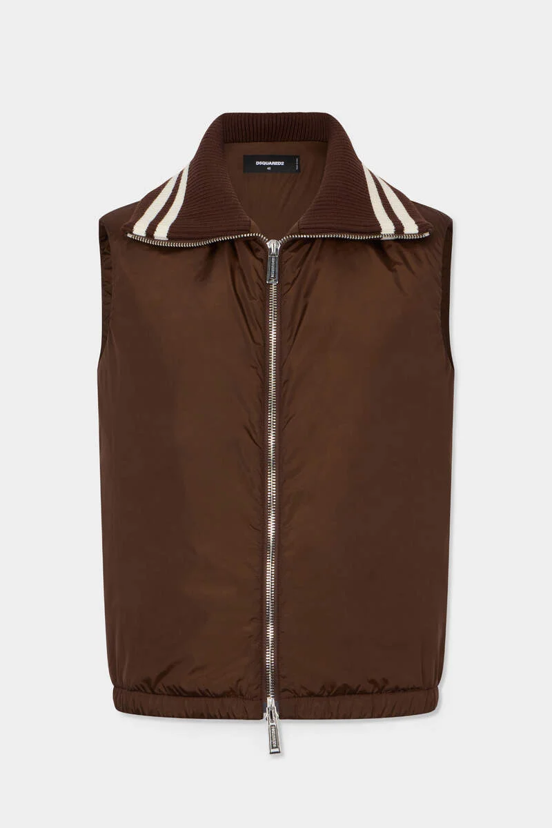 HYBRID STUDDED CROPPED VEST - 1