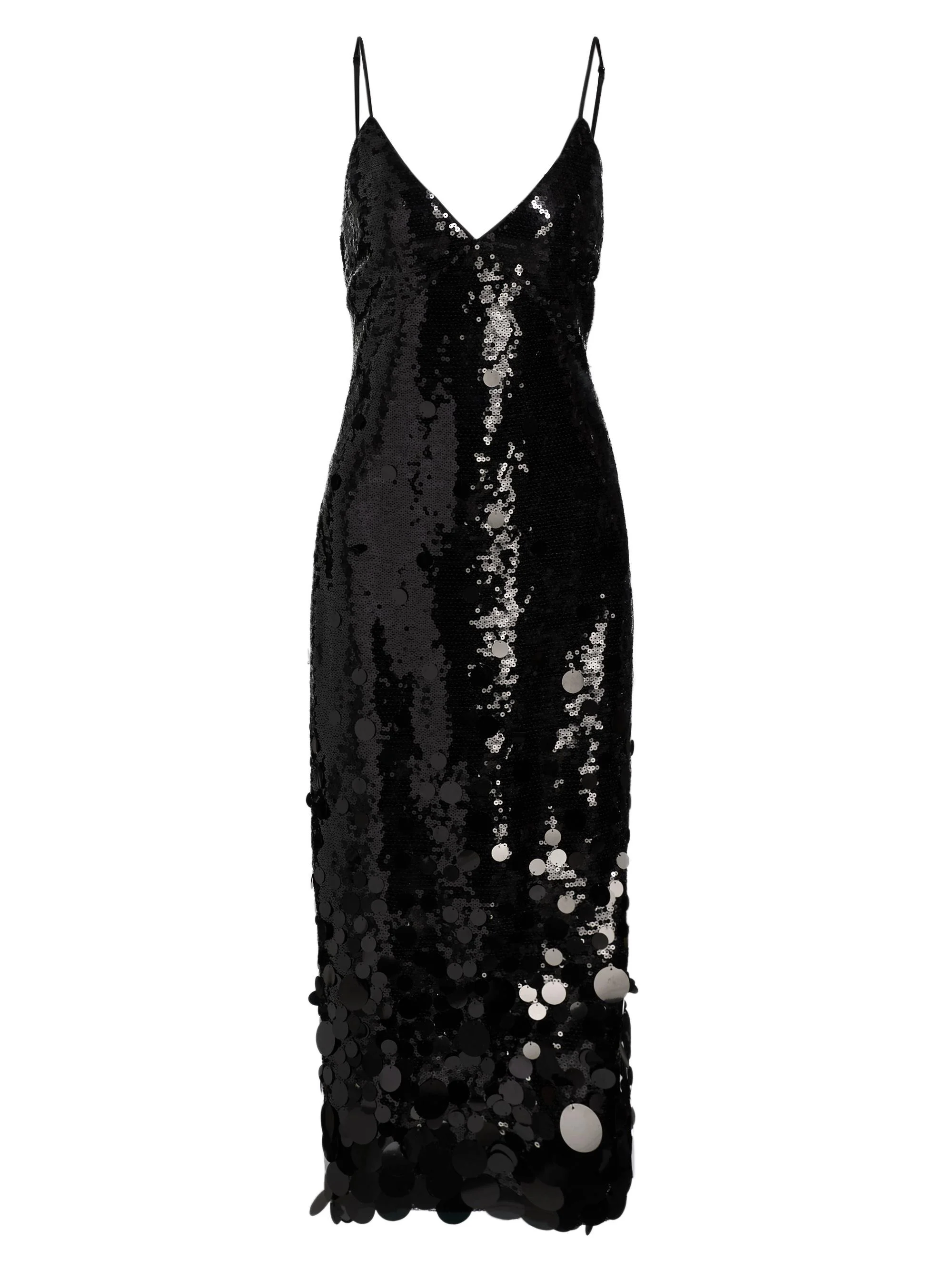 Women's Rae Sequin-Embellished Midi-Dress - Black - 1