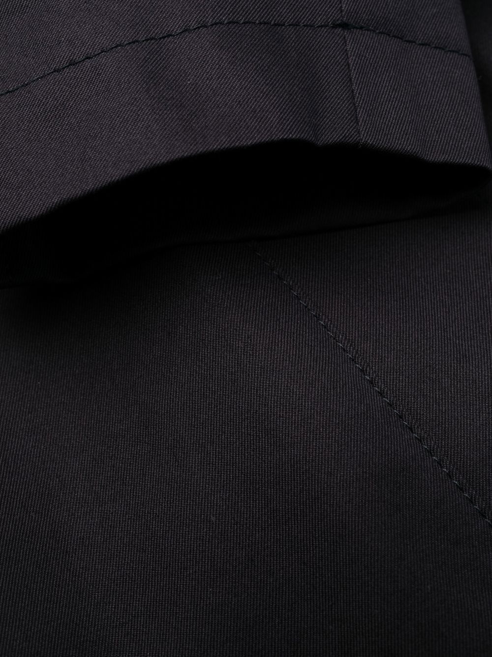 belted double-breasted trench coat - 5