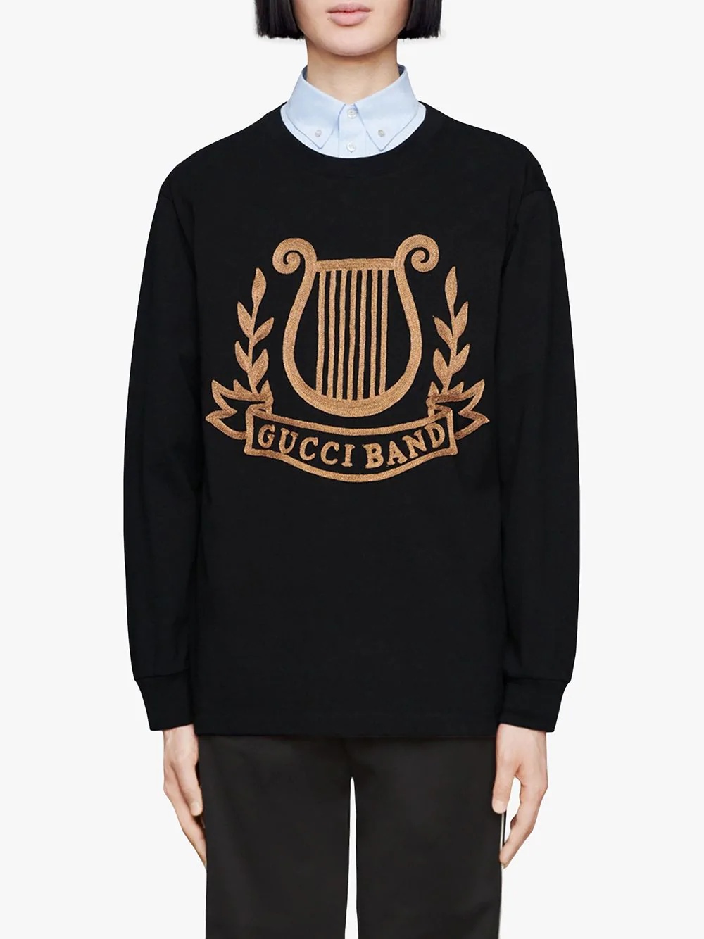 Oversized T-shirt with lyre pach - 3