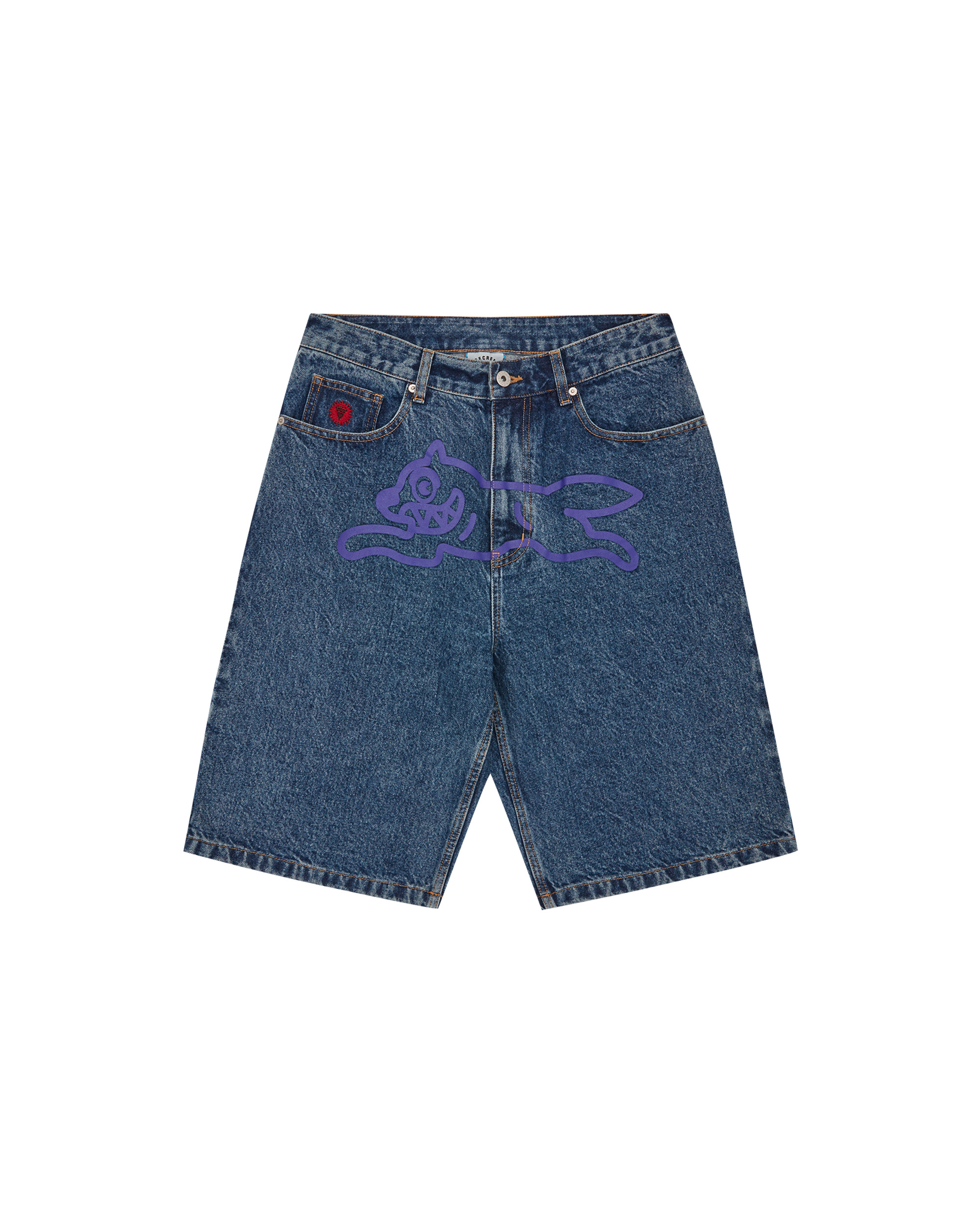 RUNNING DOG DENIM SHORTS - 1