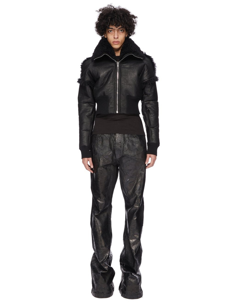 Rick Owens Black Concordians Dracucollar Shearling Jacket outlook