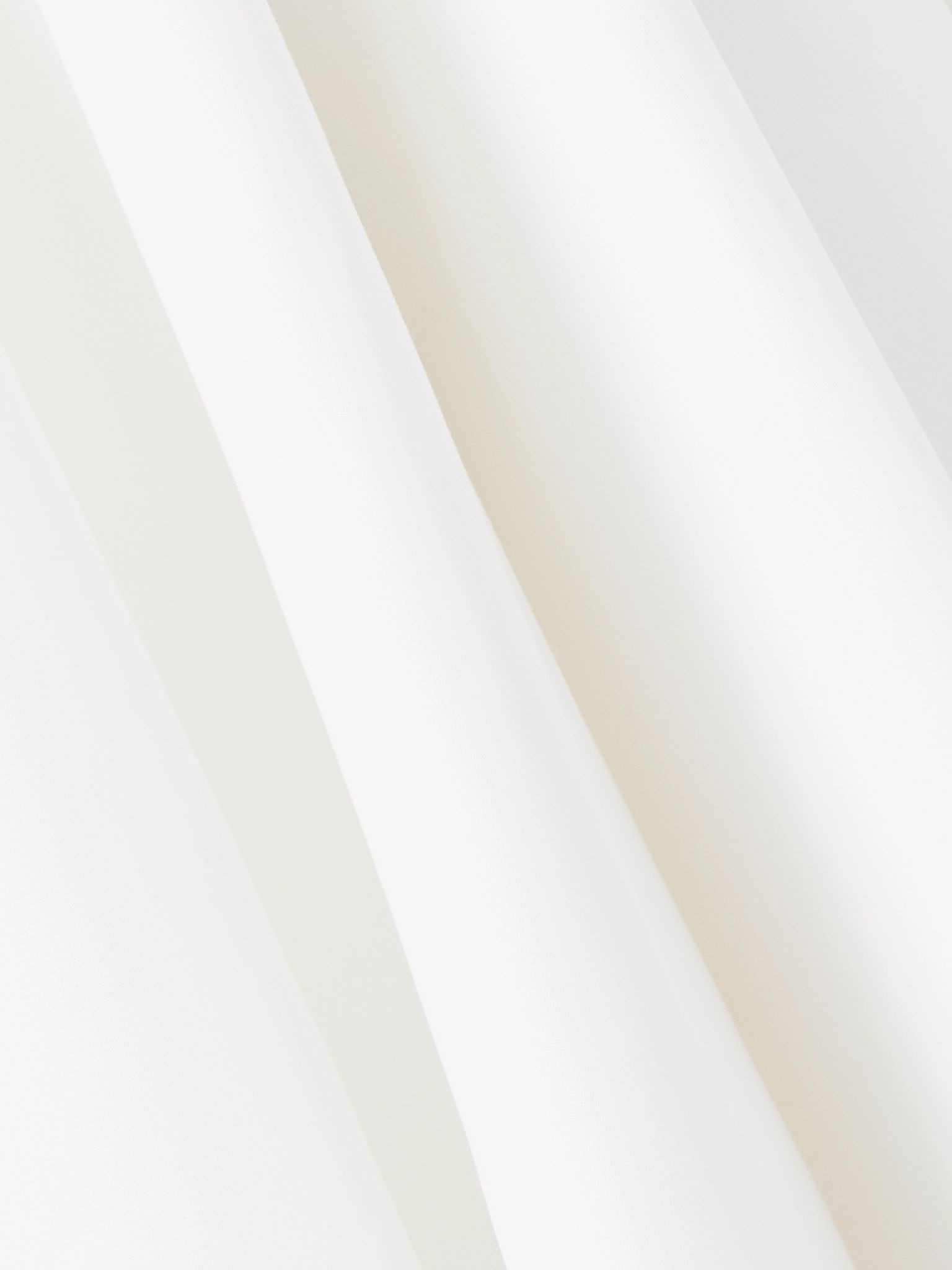 Asymmetric cotton-poplin mini dress White - 4