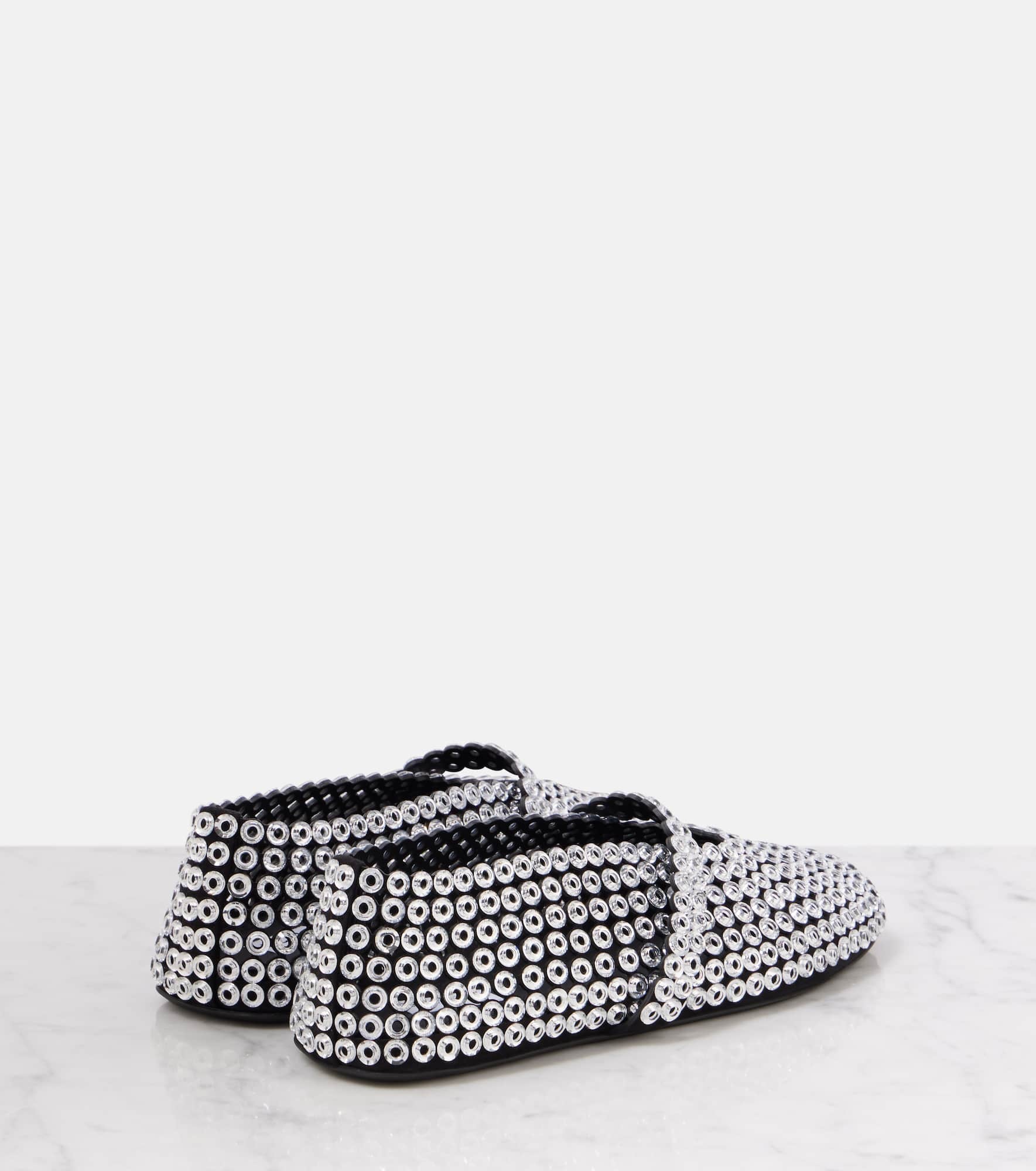 Eyelets suede ballet flats - 2