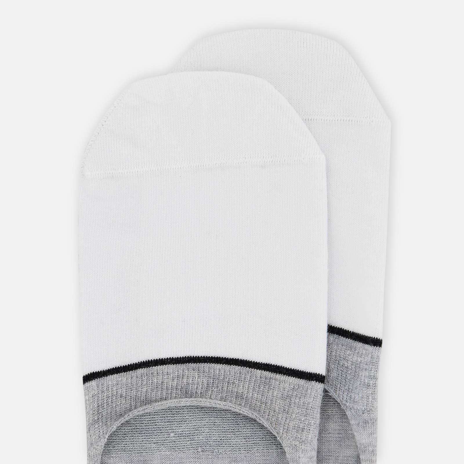 Color Block Footlets Grey - 2