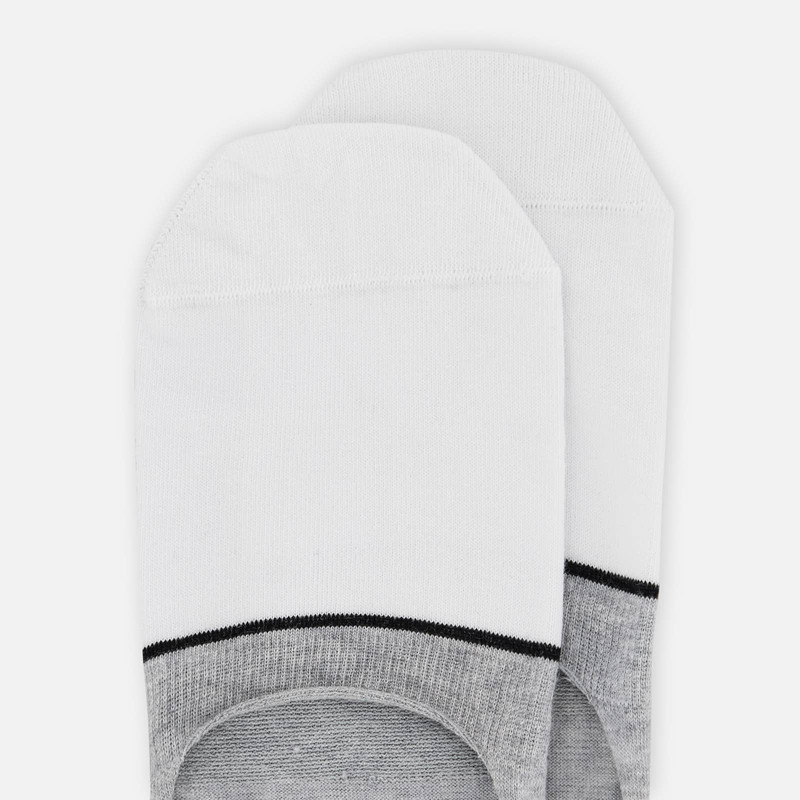 HOGAN Color Block Footlets Grey outlook