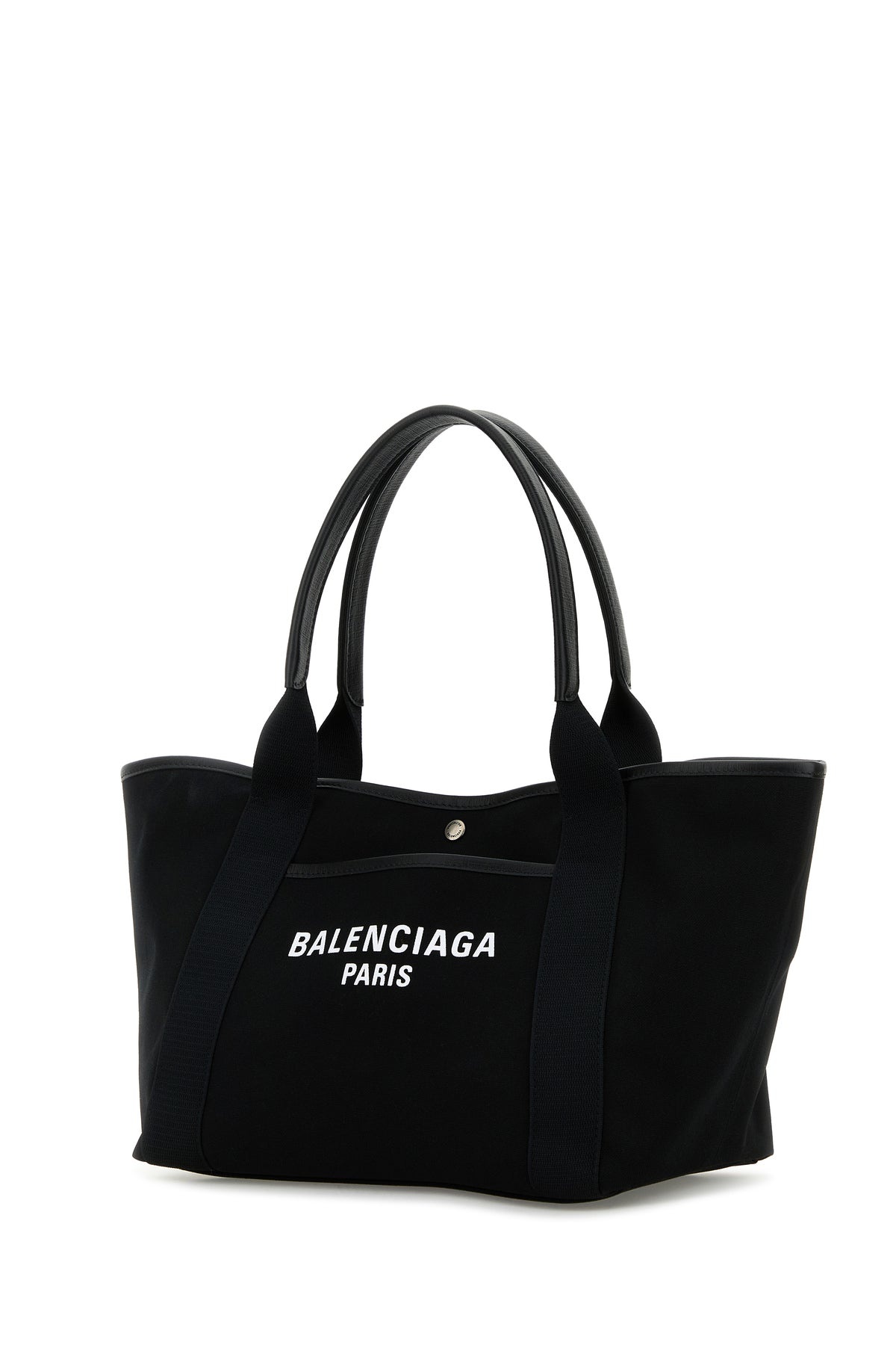 Black canvas medium Biarritz shopping bag - 2