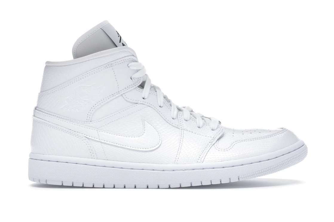 Jordan 1 Mid White Snakeskin (W) - 1