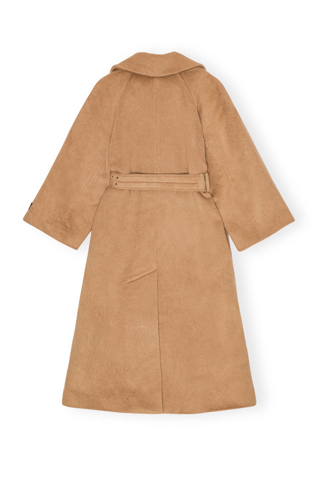 CAMEL WOOL-BLEND COAT - 2