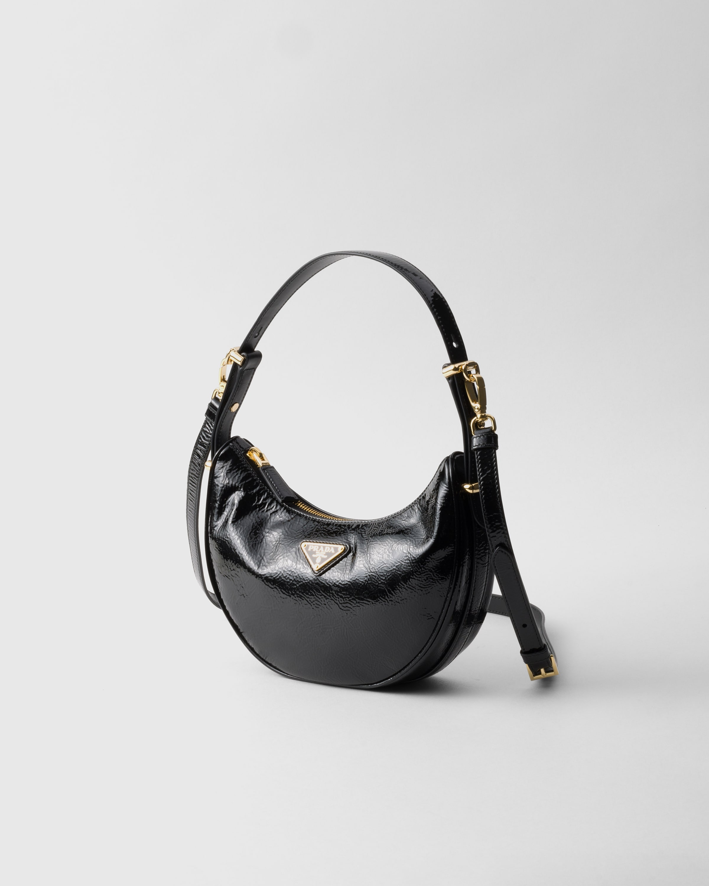 Prada Arqué naplak patent leather shoulder bag - 2