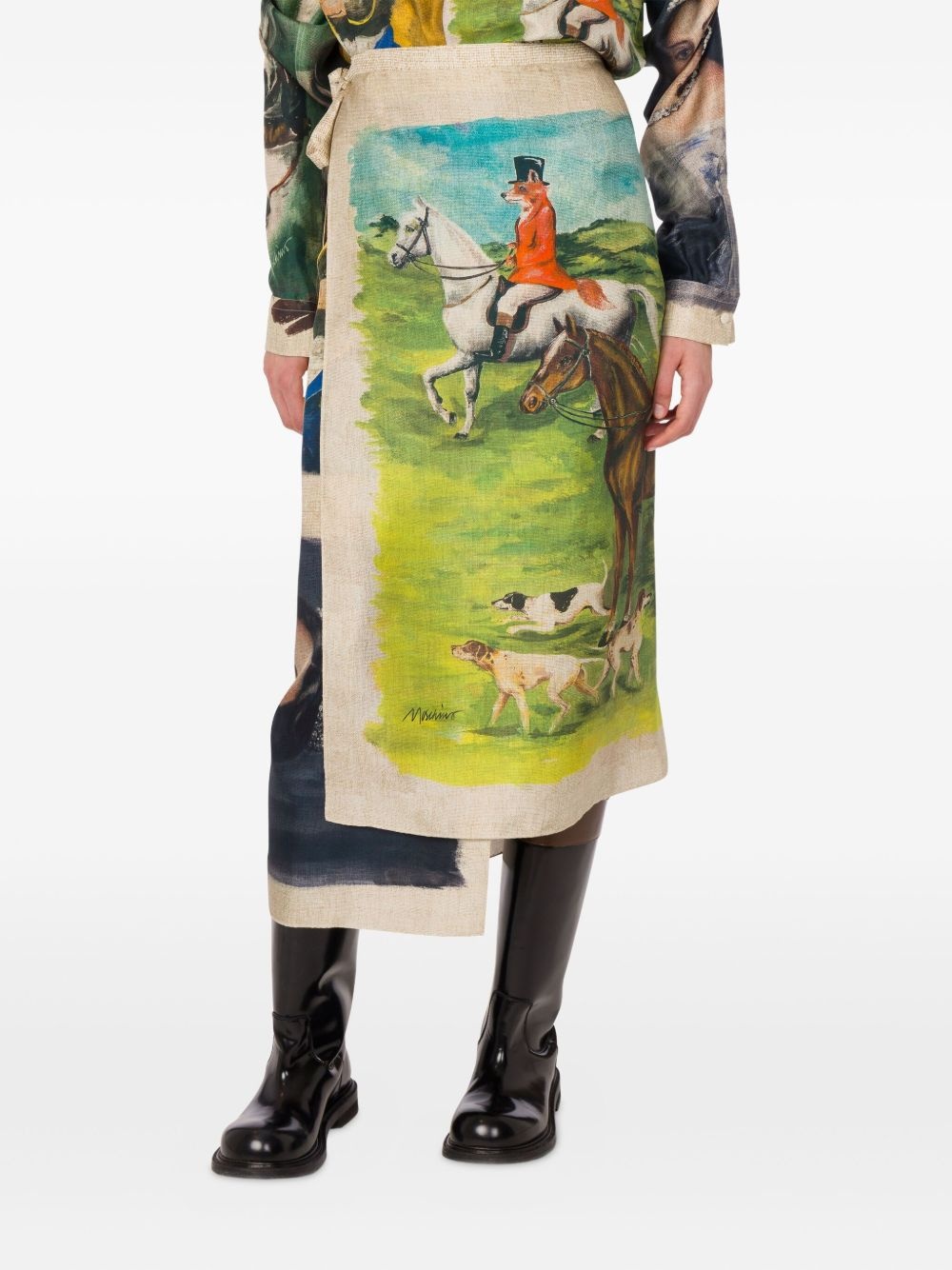 silk midi skirt - 3