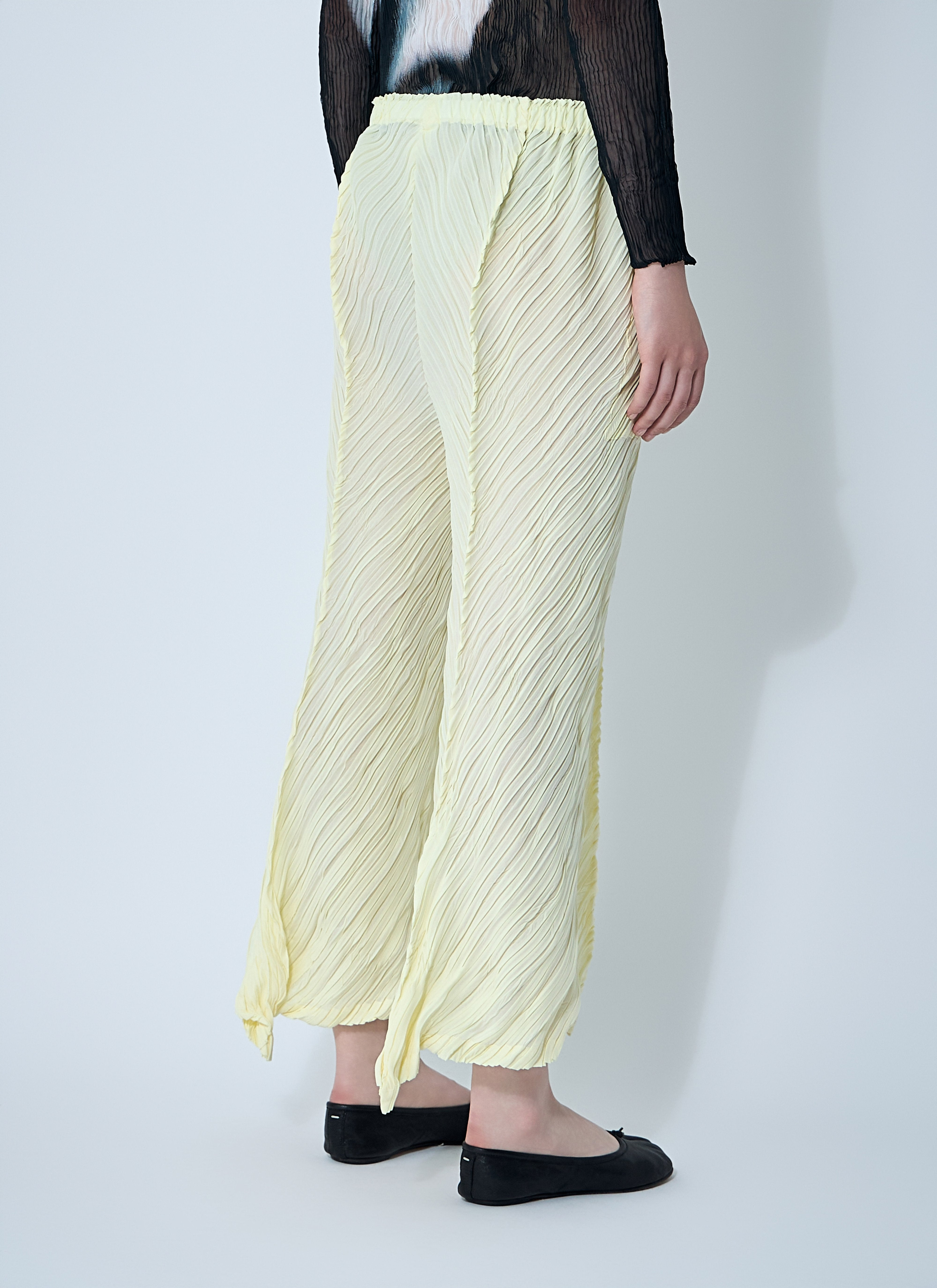 Issey Miyake Women Wrinkled And Twisted Pants - 4