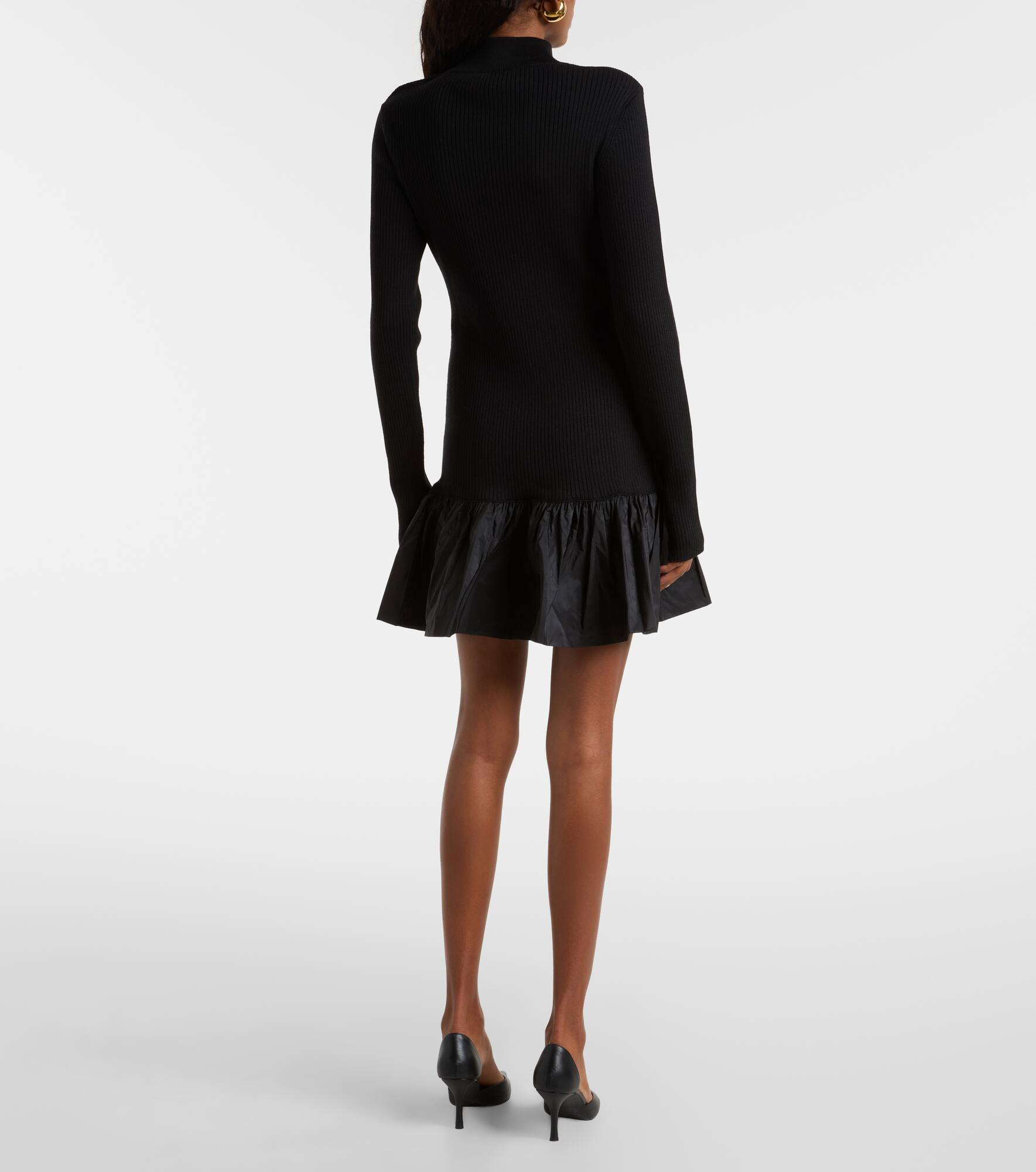 Ruffled wool minidress - 3