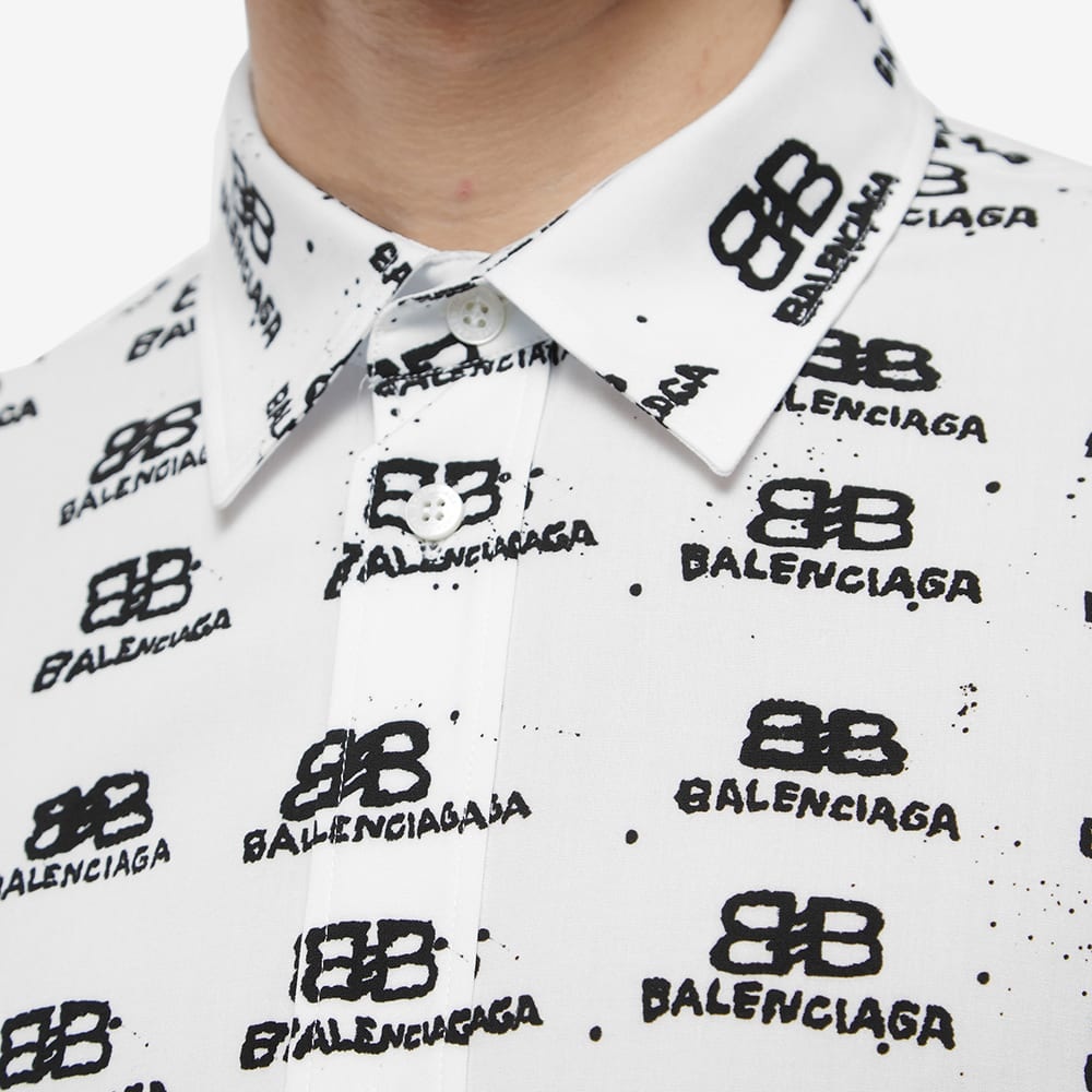 Balenciaga BB Oversize Short Sleeve Shirt - 5
