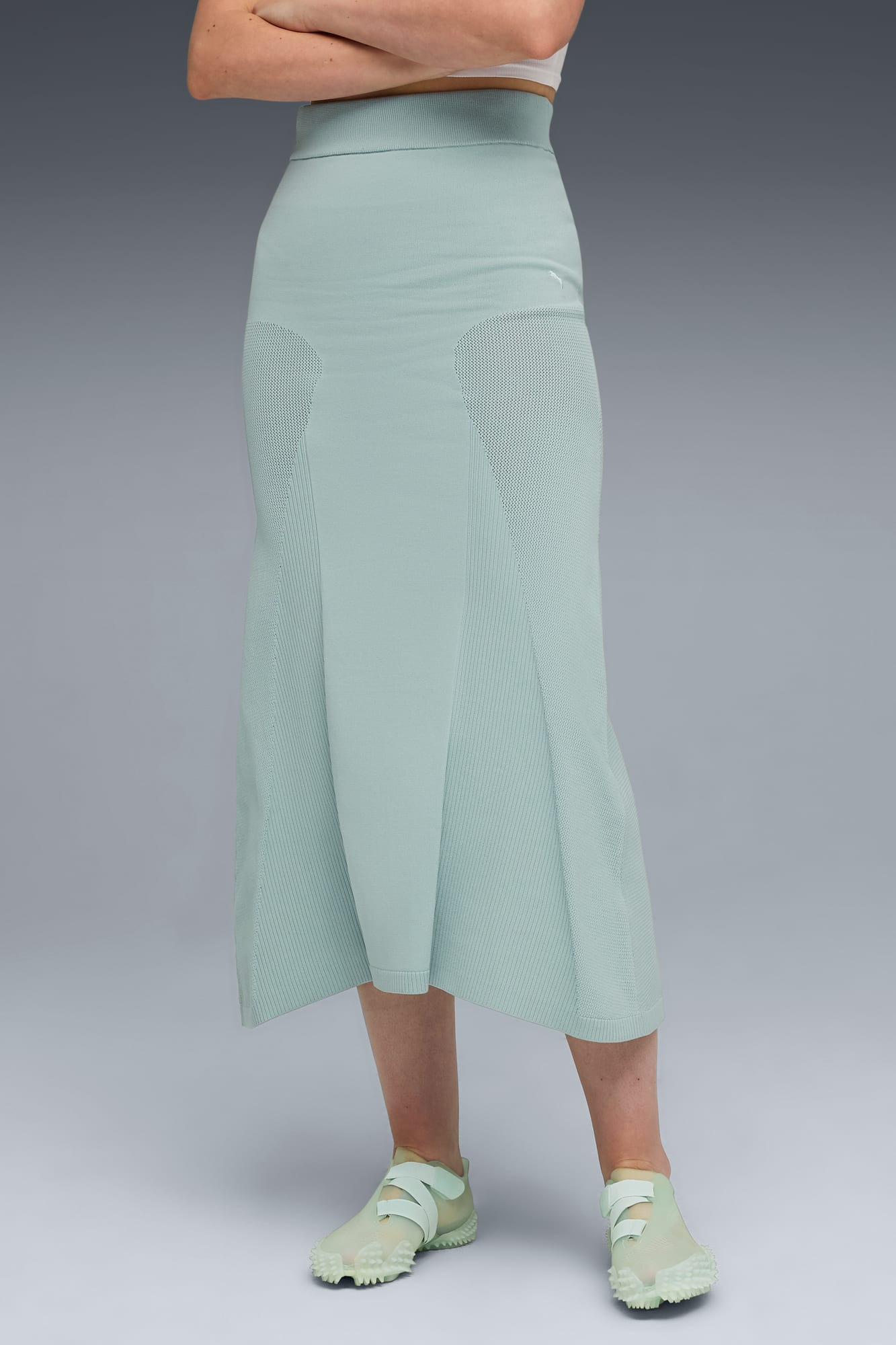 Yona Women's Long Ribbed Skirt - 3