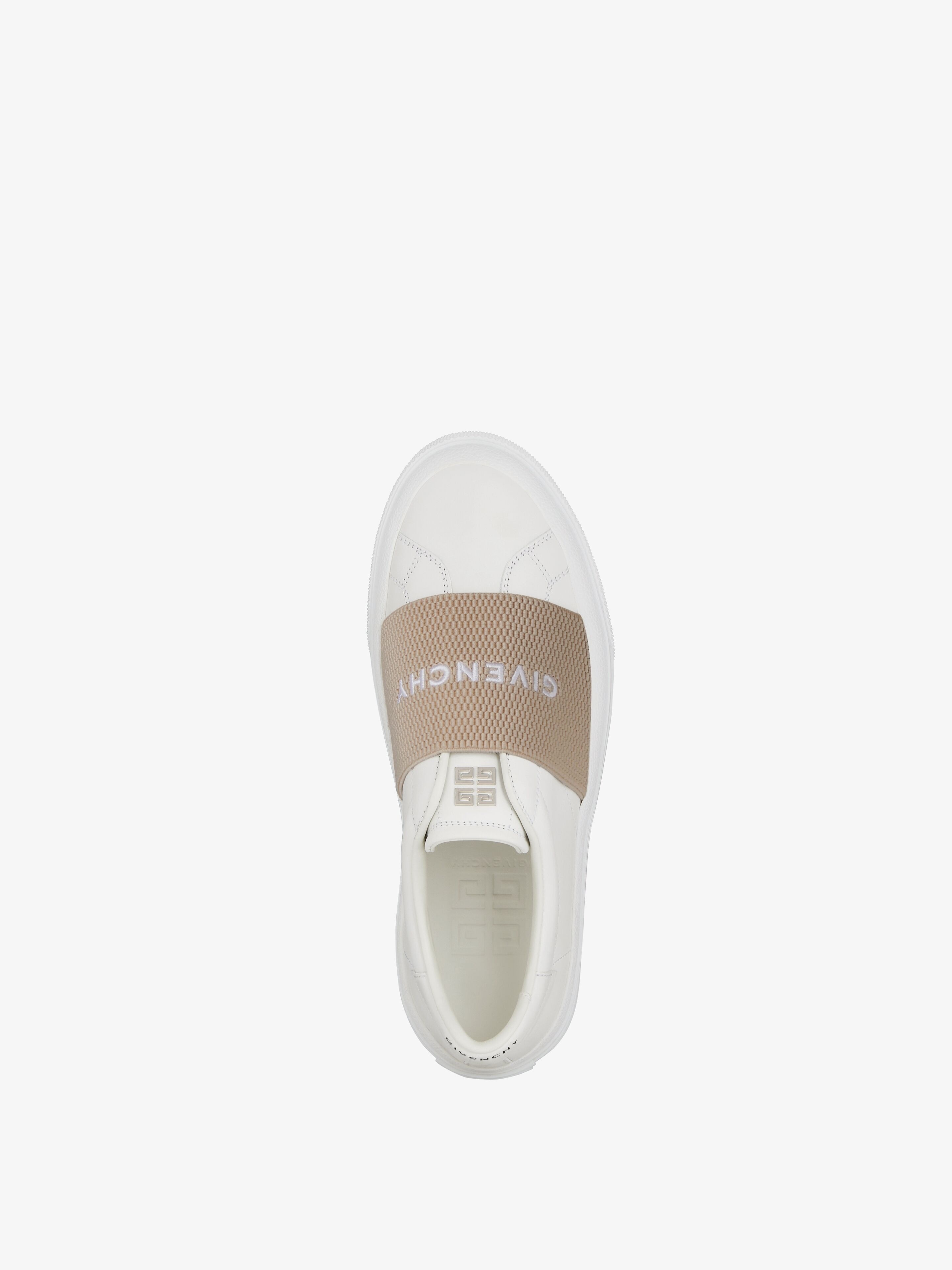CITY SPORT SNEAKERS IN LEATHER WITH GIVENCHY STRAP - 4