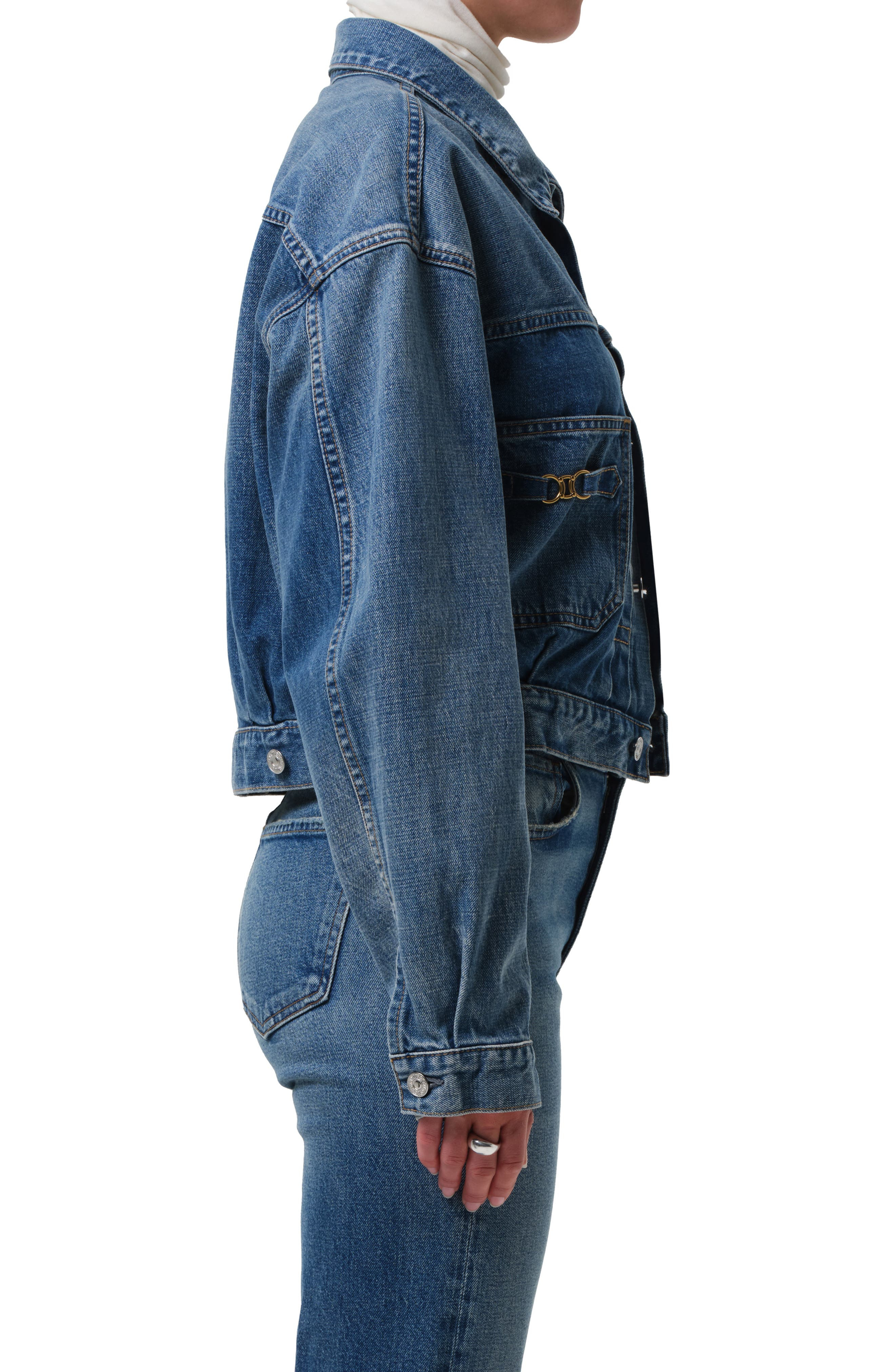 Citizens of Humanity Horsebit Denim Jacket in Sweetzer at Nordstrom - 3
