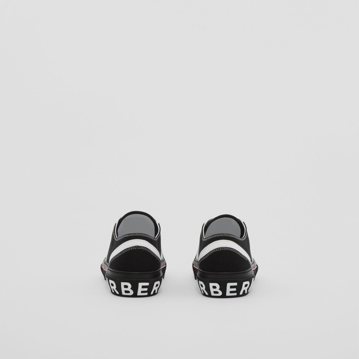 Logo Detail Two-tone Cotton Sneakers - 5