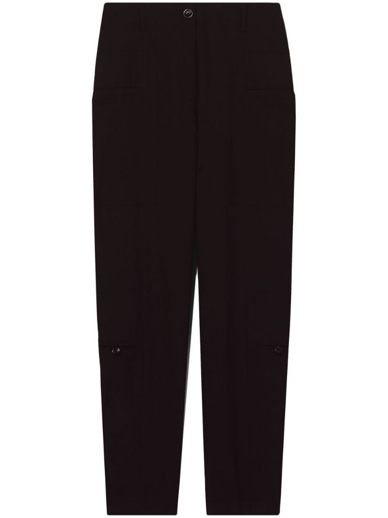 high-waisted tailored trousers - 1