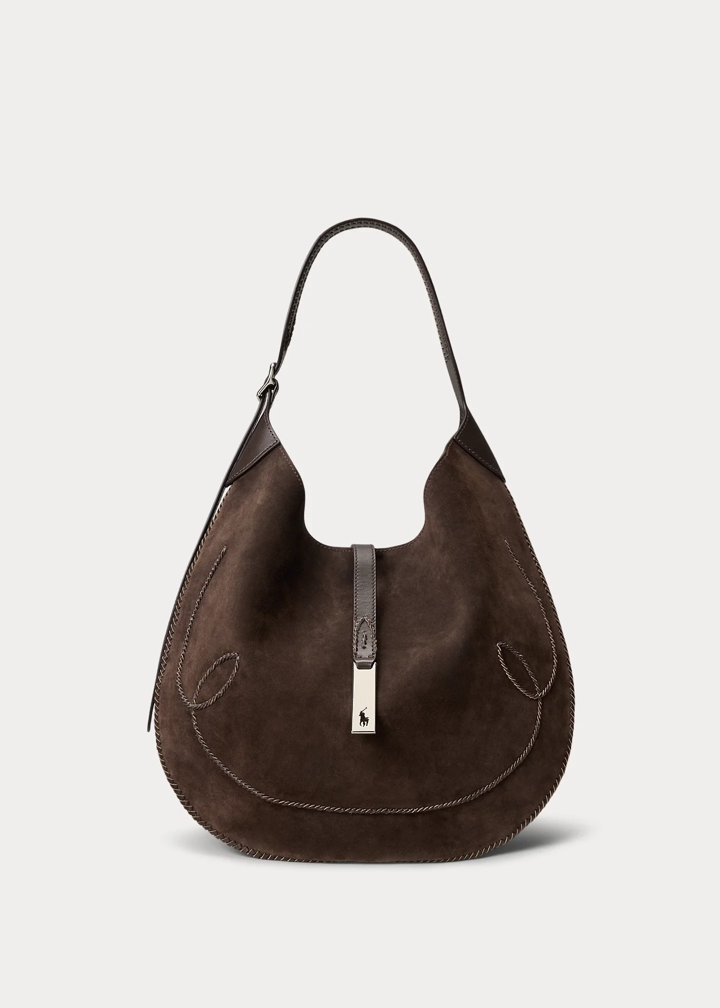 Polo ID Suede Western Large Shoulder Bag - 1