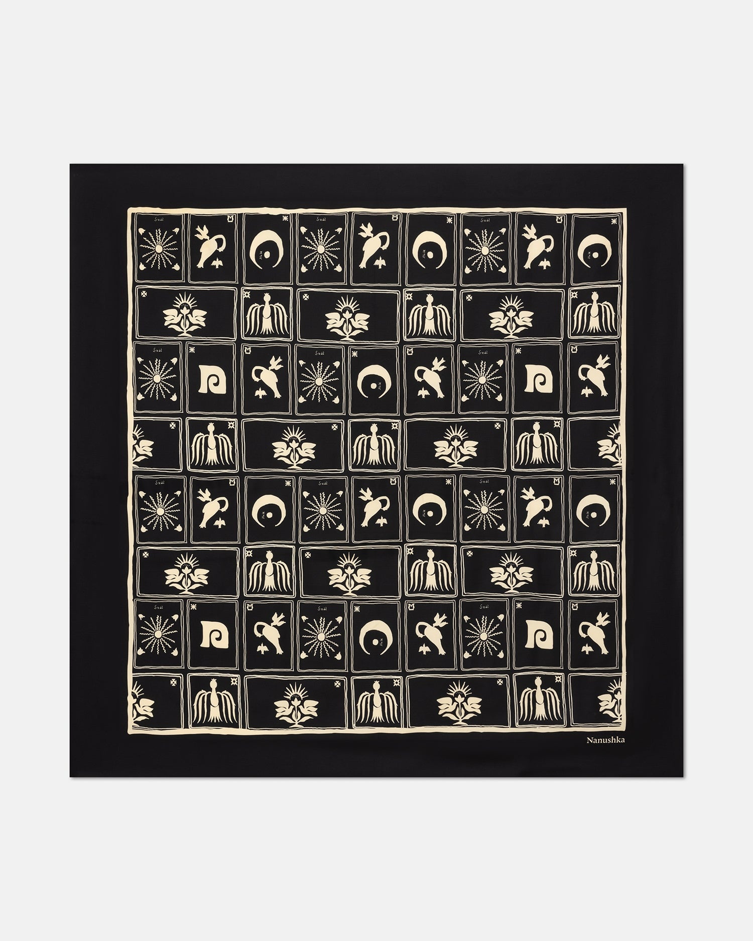 Printed Silk Scarf - 1