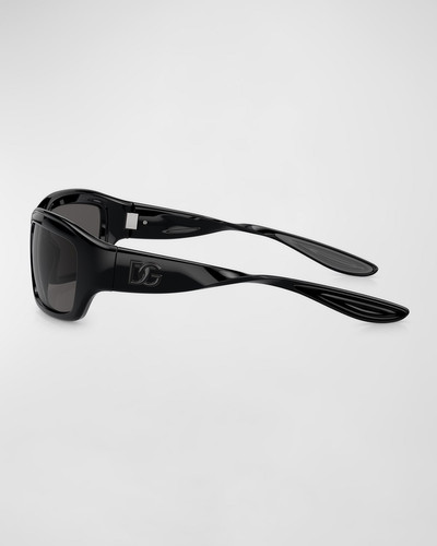 Dolce & Gabbana Men's Plastic Rectangle Sunglasses outlook
