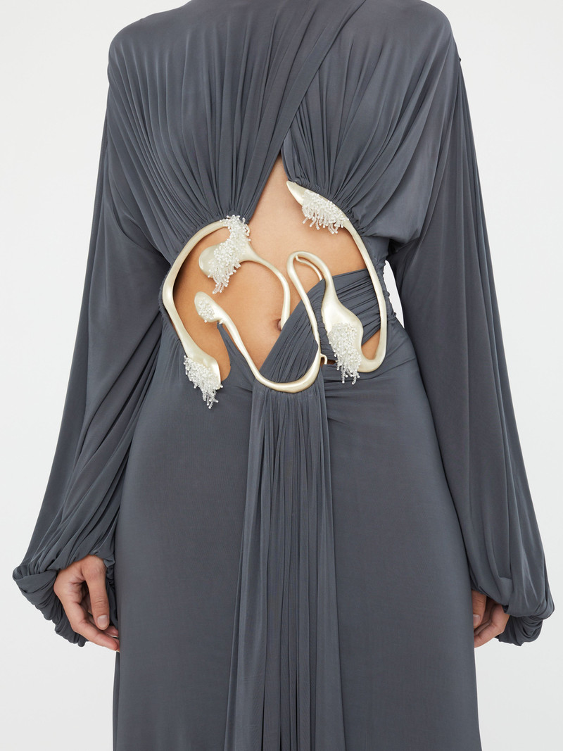 Sculptured Torso Sweater Dress 3