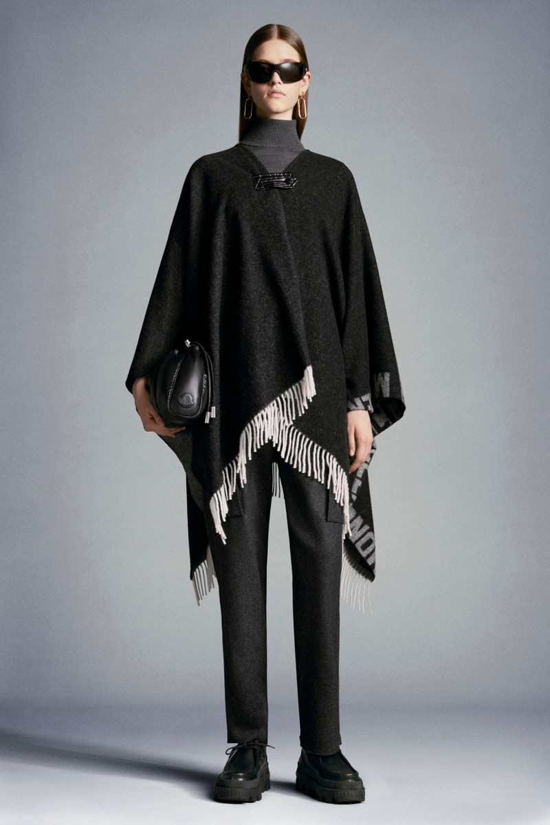 Moncler Wool Poncho Coat outlook