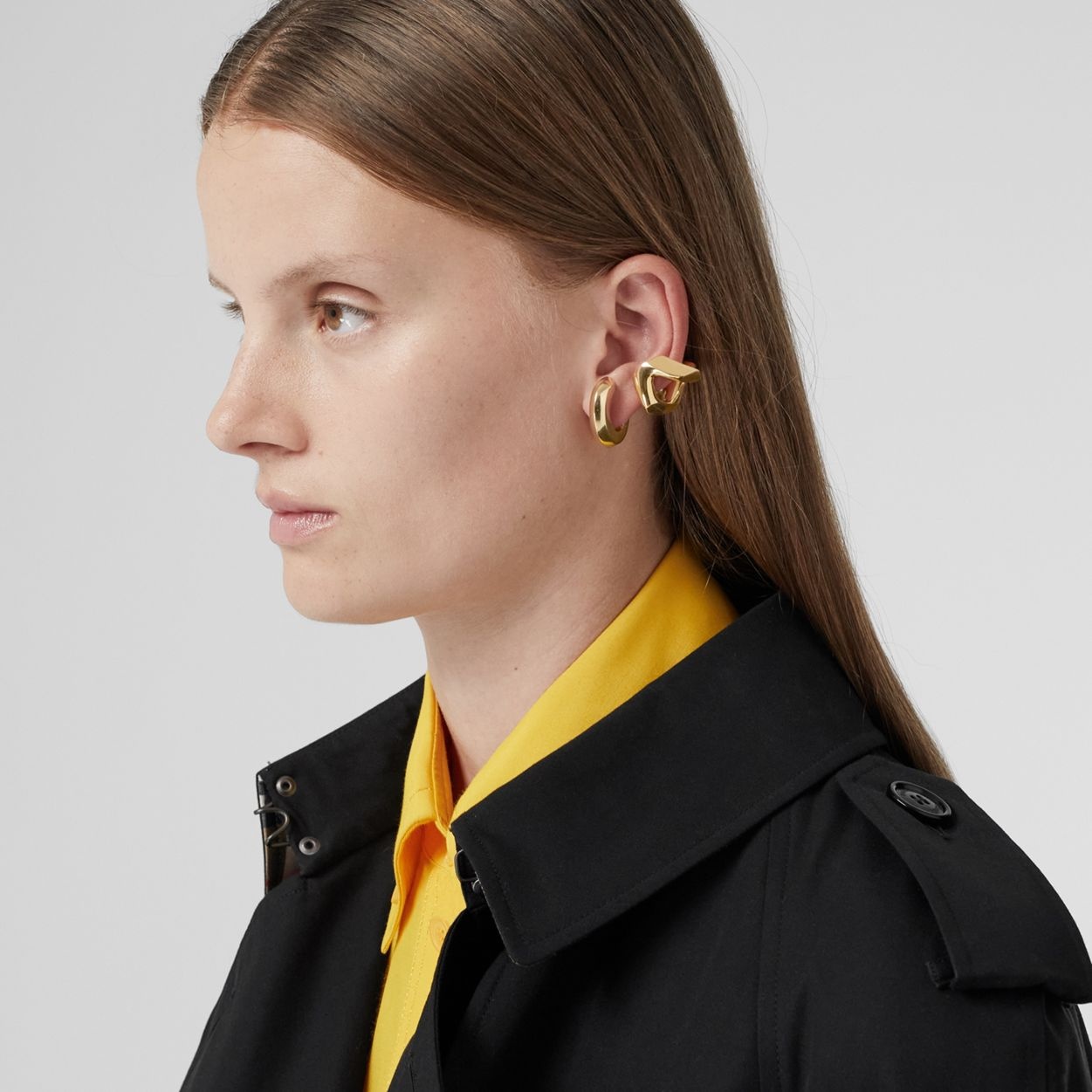 Gold-plated Chain-link Ear Cuff - 4