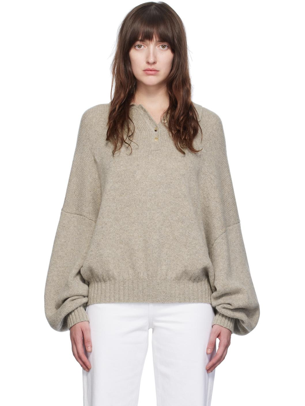 Beige 'The Rene' Sweater - 1