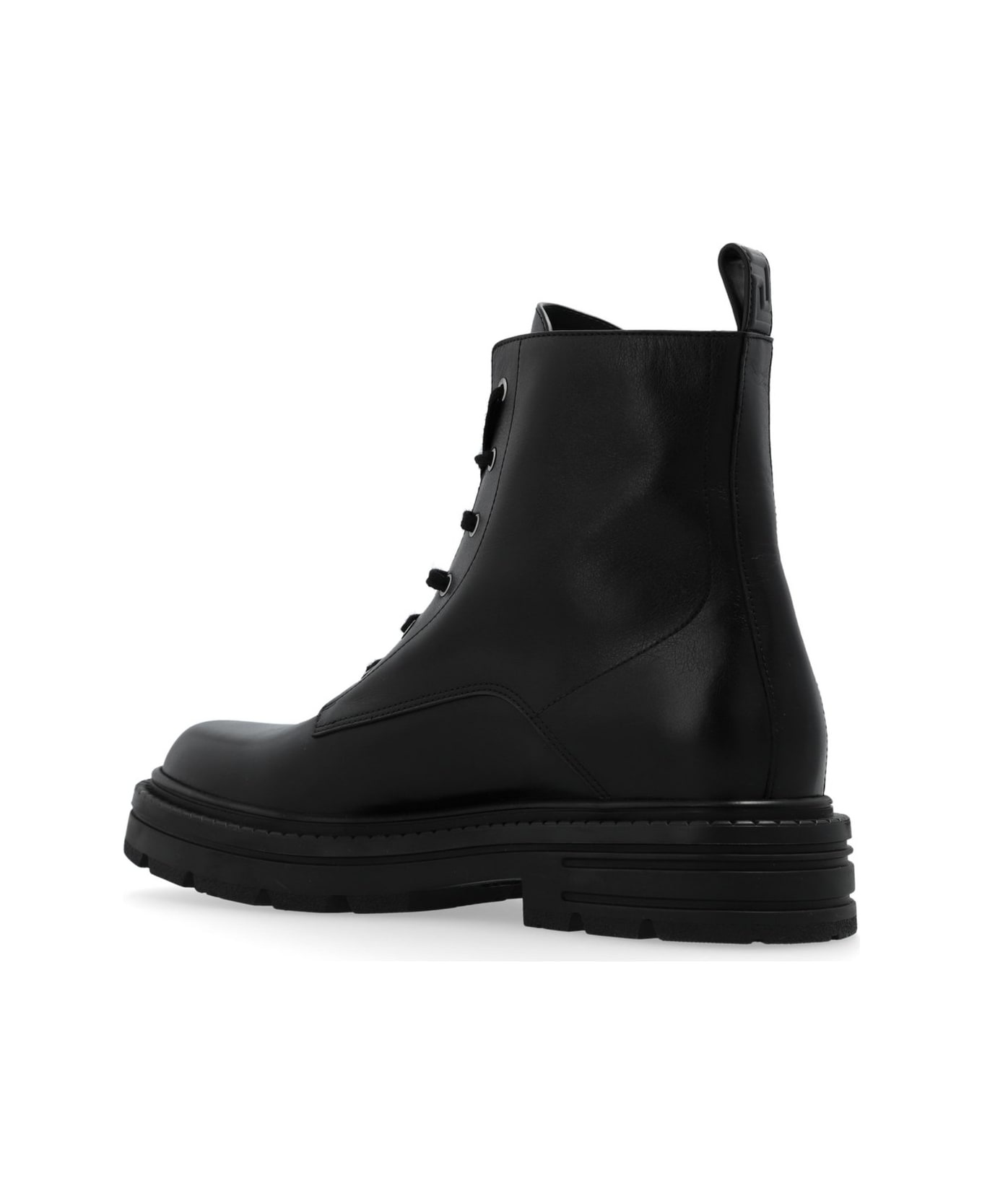 Round-toe Lace-up Ankle Boots - 3