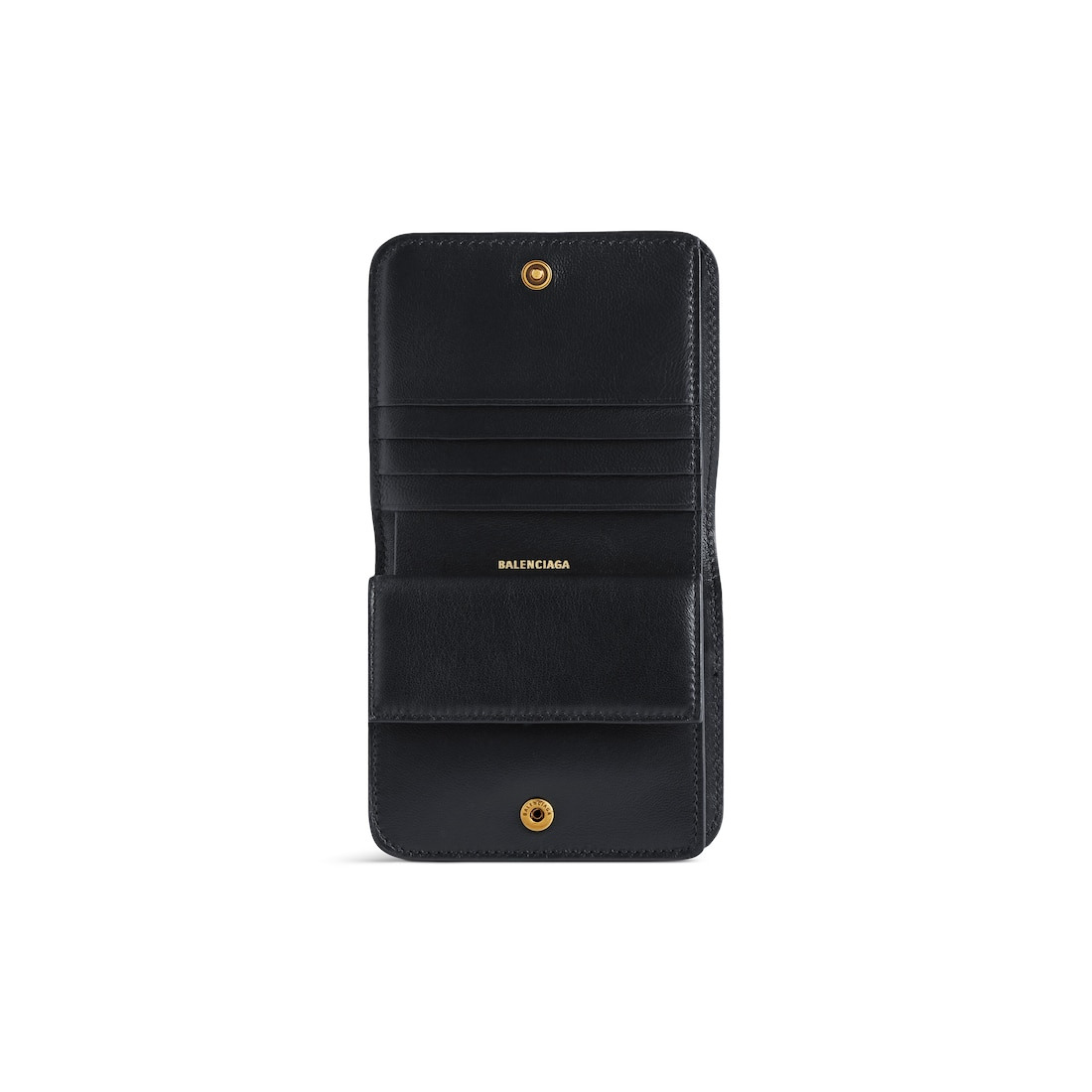Women's Monaco Flap Coin And Card Holder in Black - 3