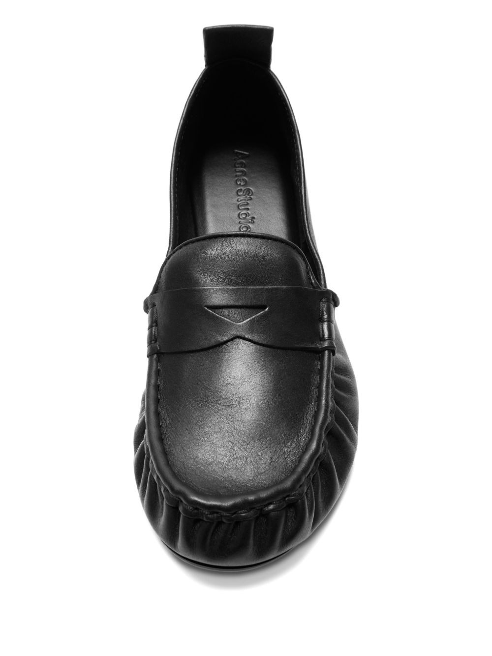 penny-slot leather loafers - 4