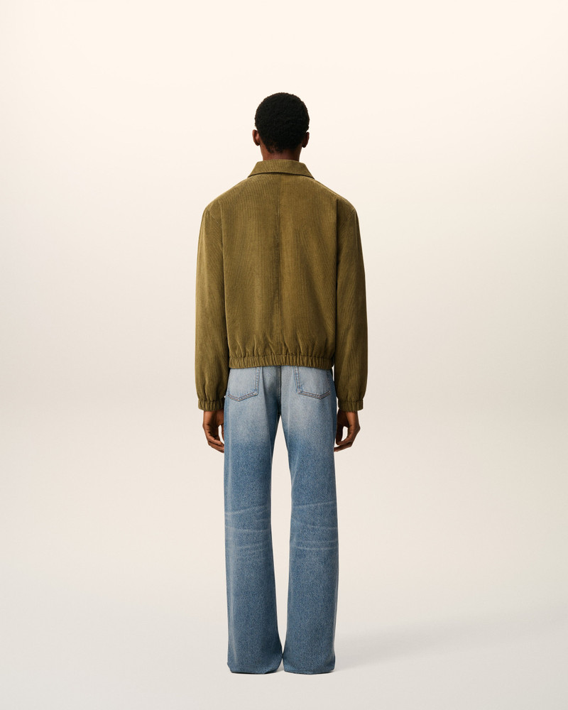 GREEN COTTON AMI DE COEUR PADDED ZIPPED JACKET 5