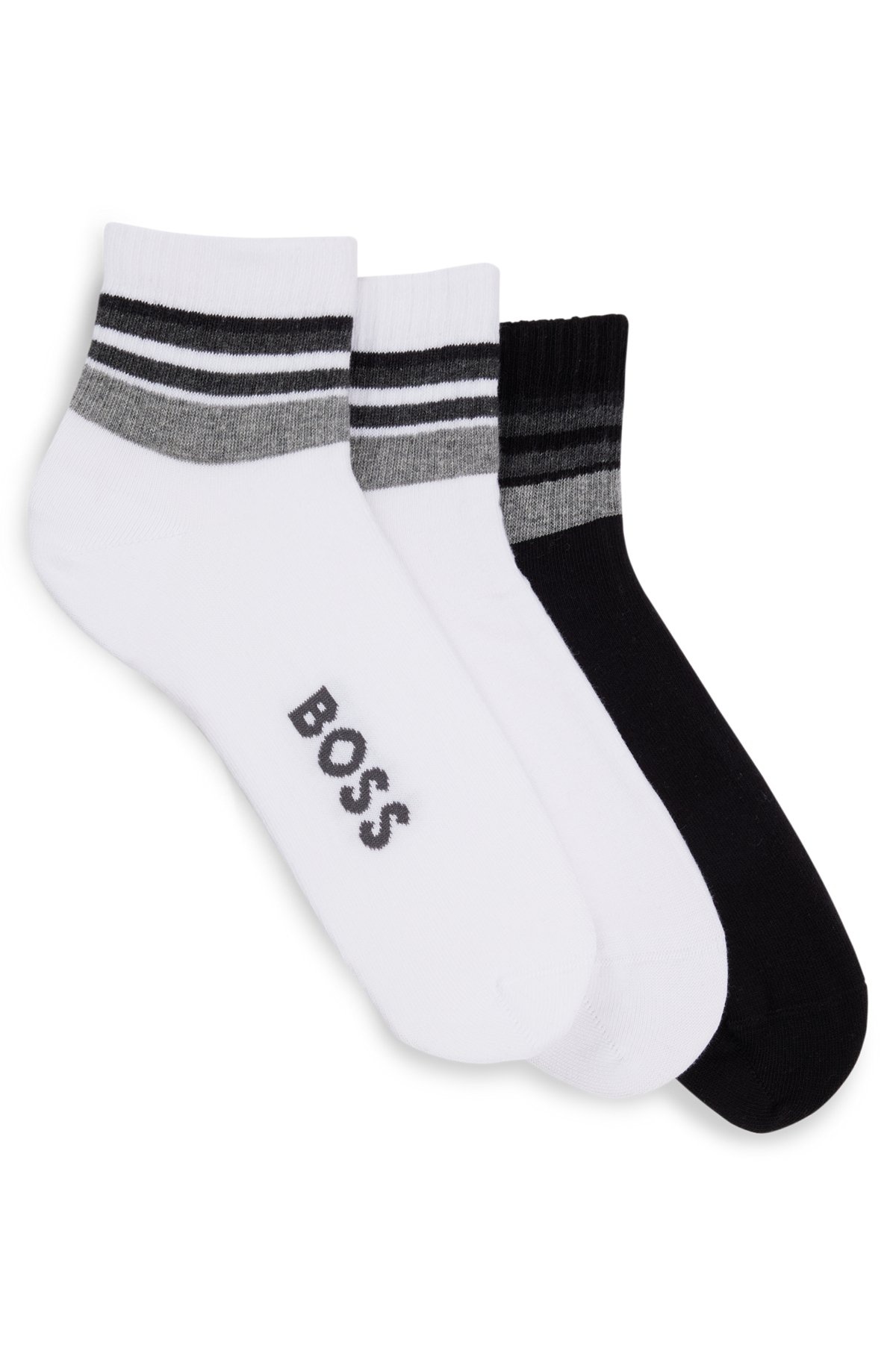 THREE-PACK OF SHORT-LENGTH SOCKS WITH PLUSH SOLES - 1