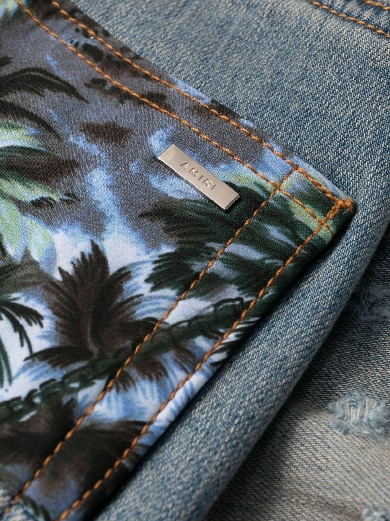 distressed-effect star patch skinny jeans - 7