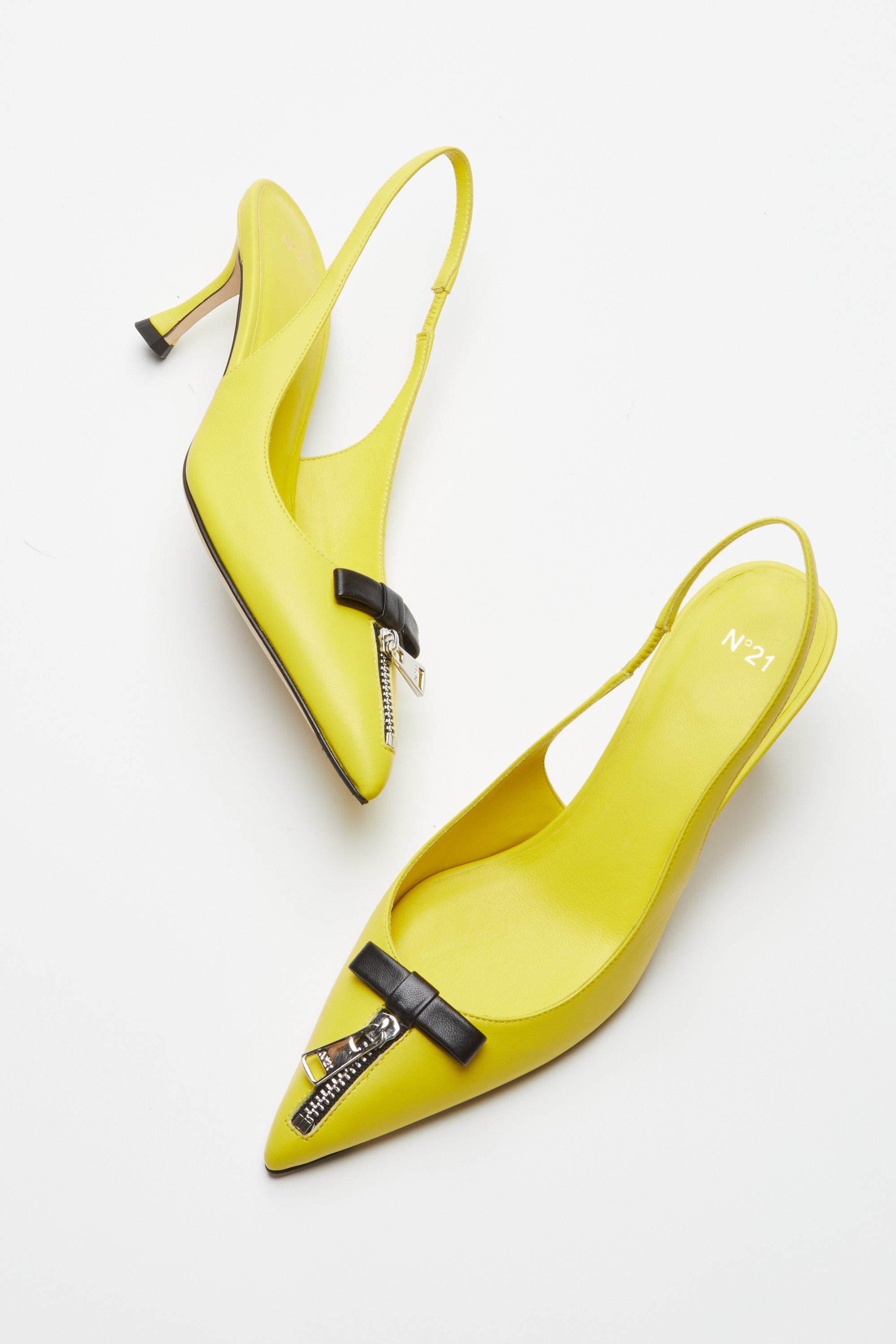 ZIP-DETAIL SLINGBACK PUMPS - 5