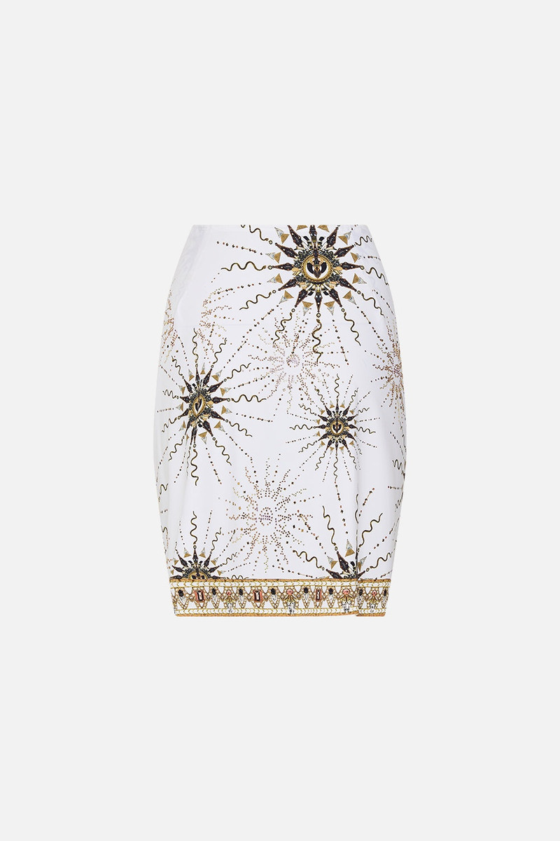 CAMILLA LAYERED SHORT SARONG WITH TIE FRONT outlook