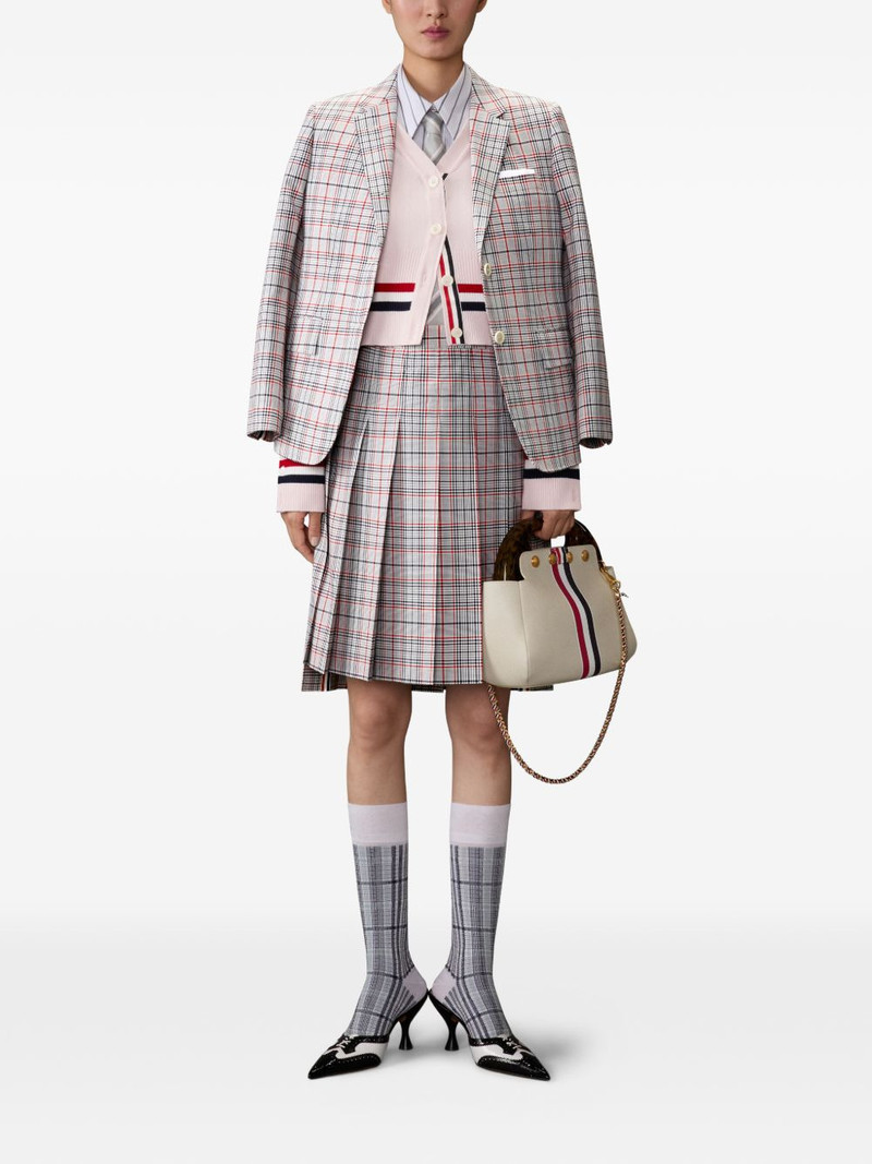 Thom Browne plaid-pattern blazer outlook