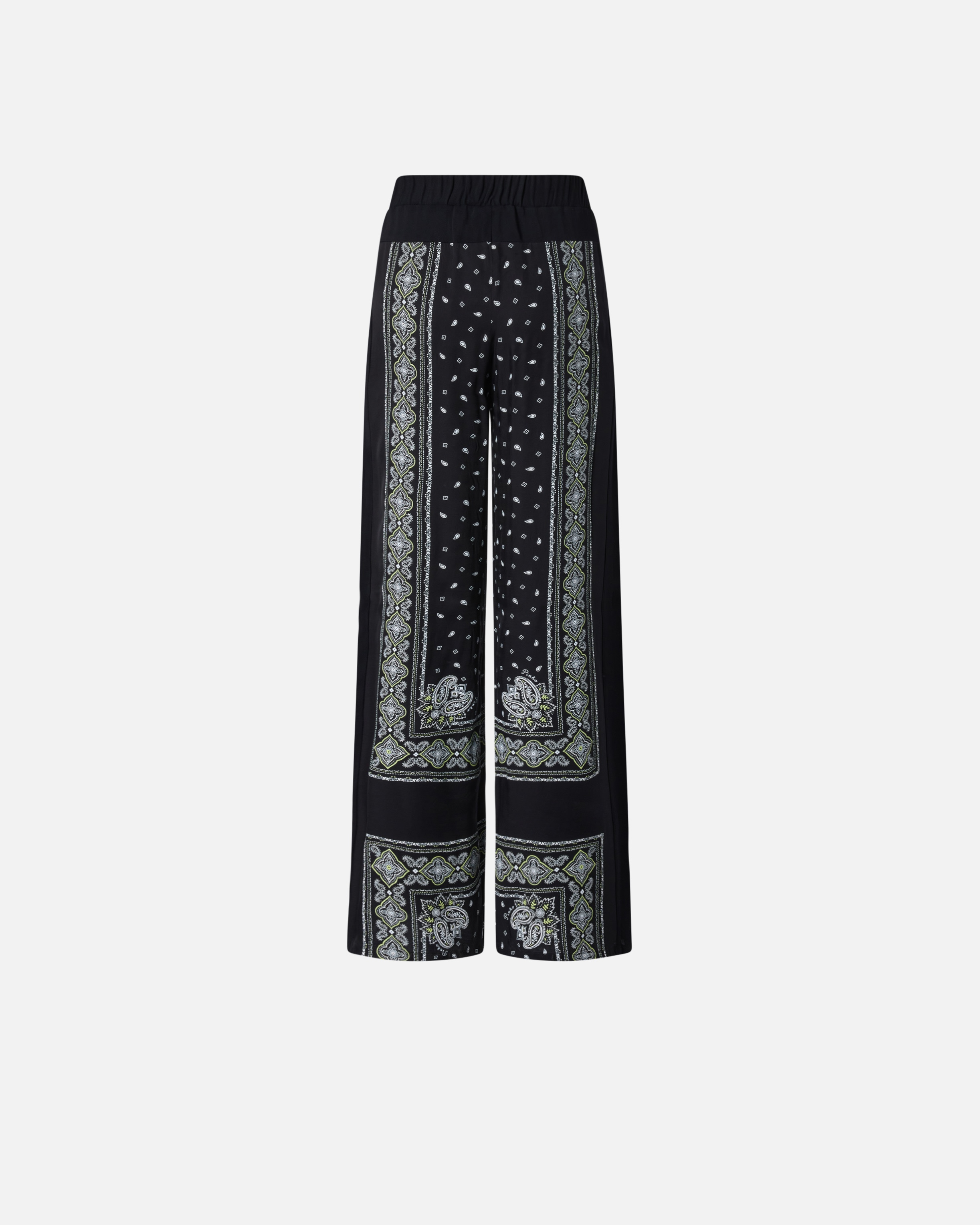 LIGHTWEIGHT WIDE-LEG TROUSERS WITH BANDANA PRINT - 2