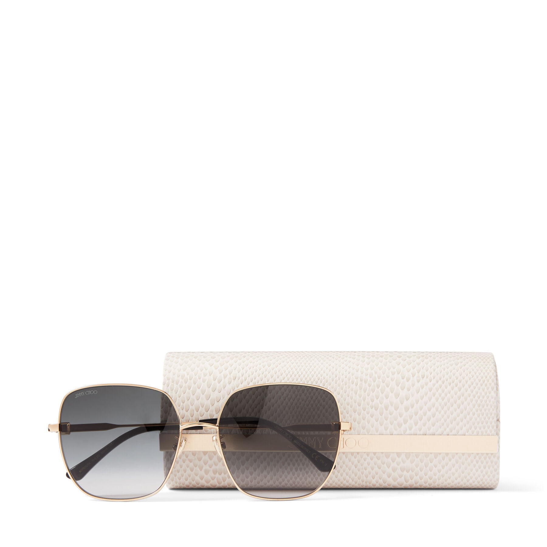 Kori
Rose Gold Square-Frame Sunglasses with Swarovski Crystal Embellishment - 4