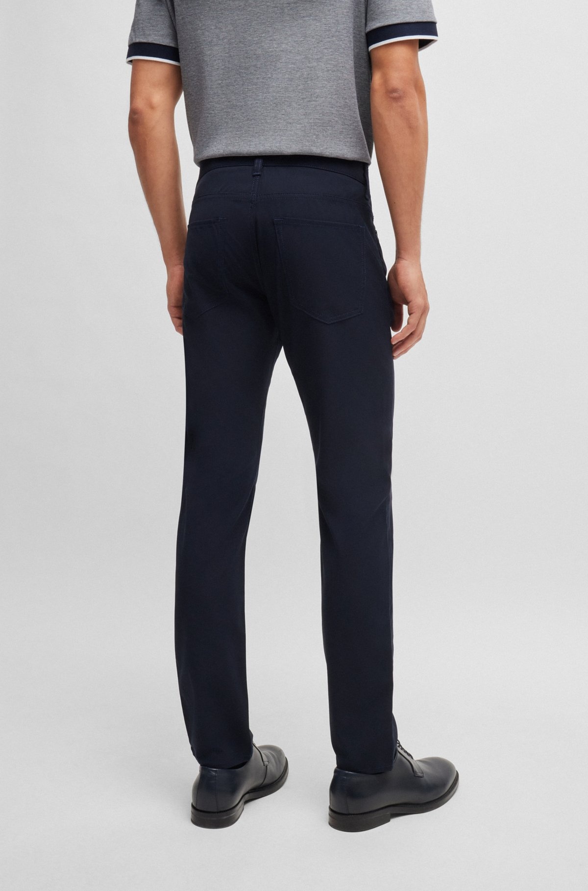 DELAWARE SLIM-FIT JEANS IN WOVEN STRETCH MATERIAL - 4