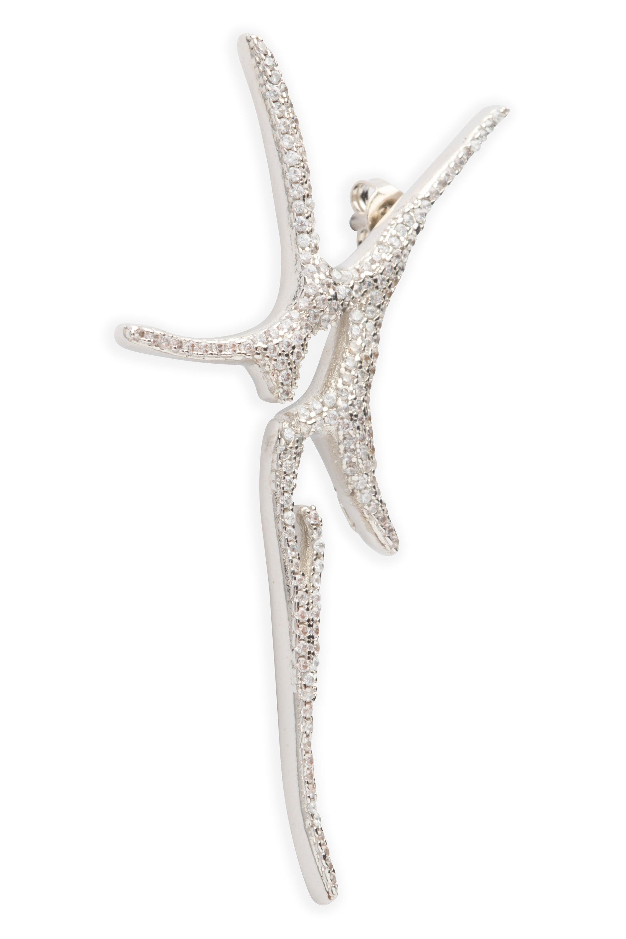 CRYSTAL CLEAR PAVE NOVA EARRINGS - 3