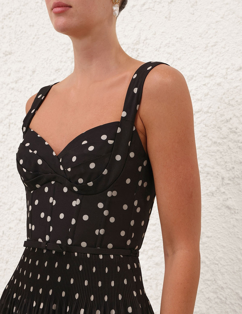 PLEATED DRAPED MINI DRESS 5