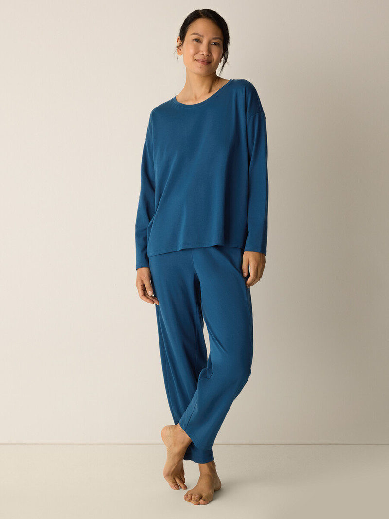 Organic Cotton Interlock Jewel Neck Sleep Top 3