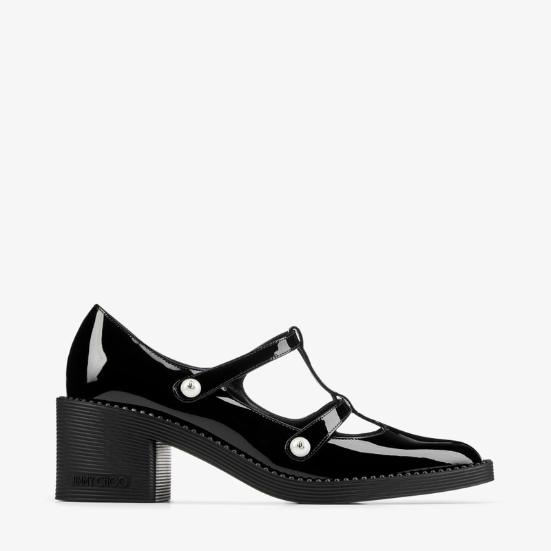 Adeline 60 Black Patent Leather Pumps - 1