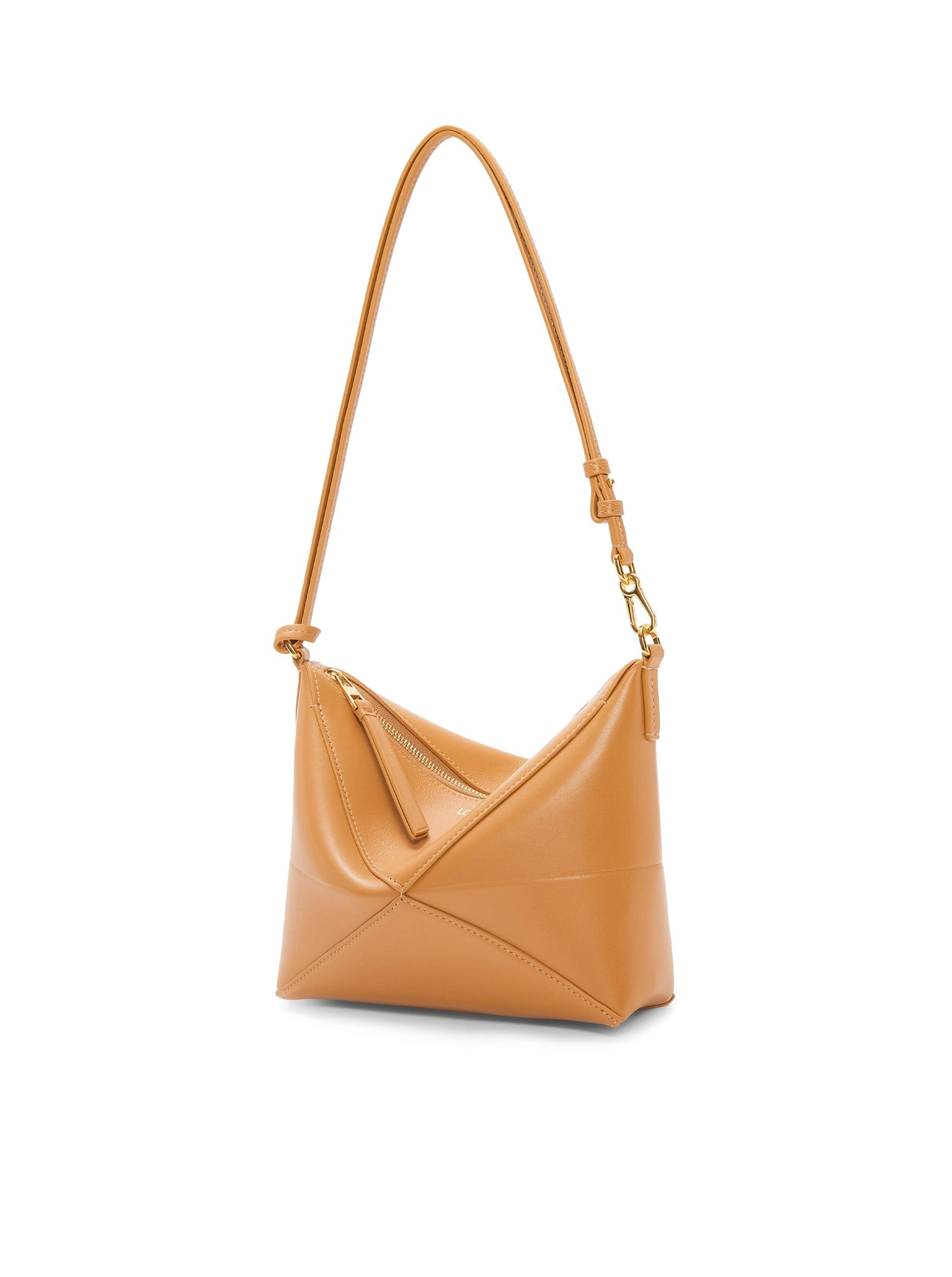 PUZZLE FOLD CLUTCH BAG IN SHINY CALFSKIN - 4