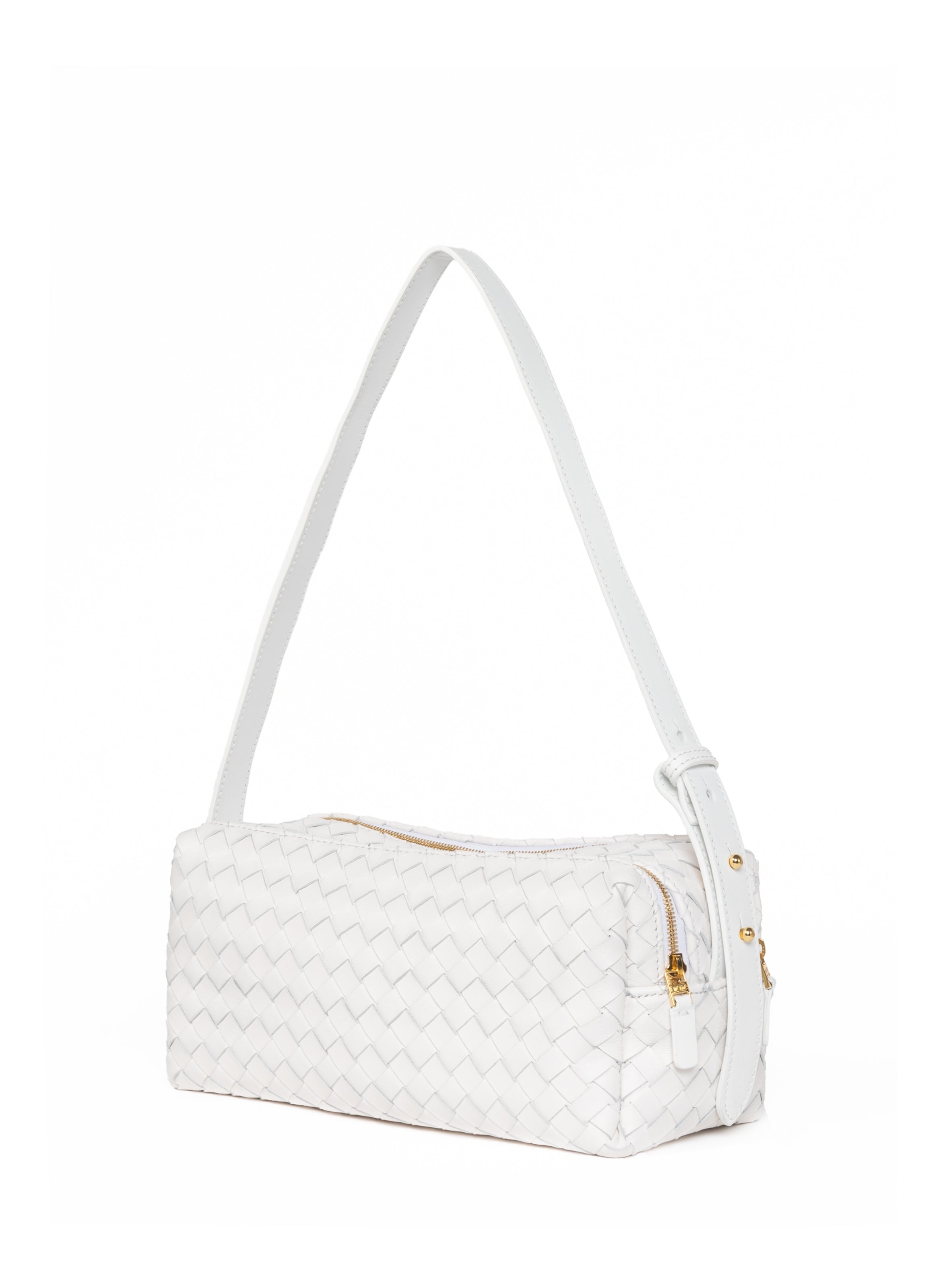 Trousse Intrecciata Leather White - 4