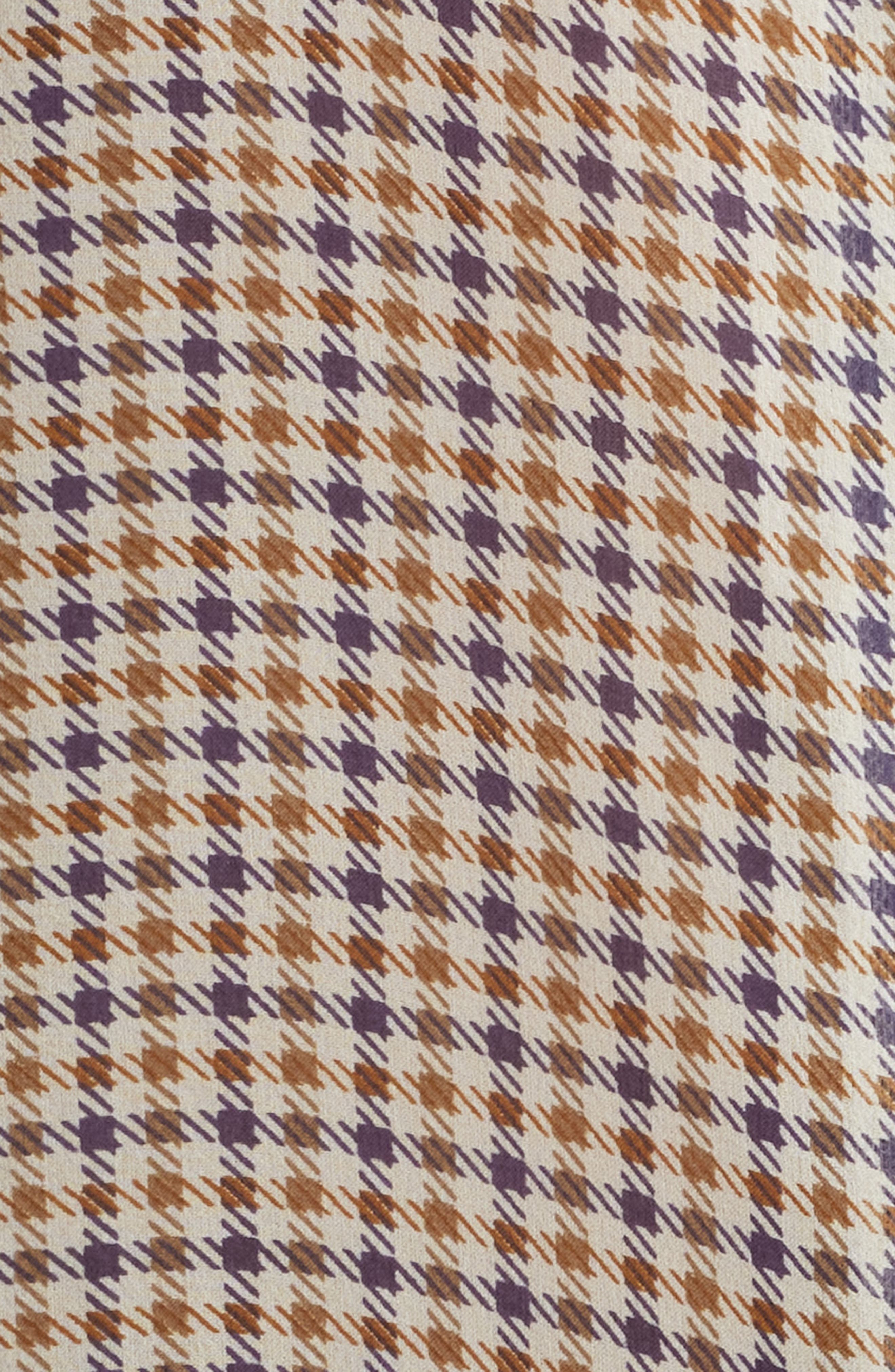 FRAME The Houndstooth Silk Short Sleeve Button-Up Shirt in Houndstooth Multi at Nordstrom - 6