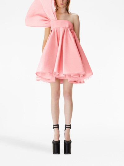 NINA RICCI asymmetric flared minidress outlook